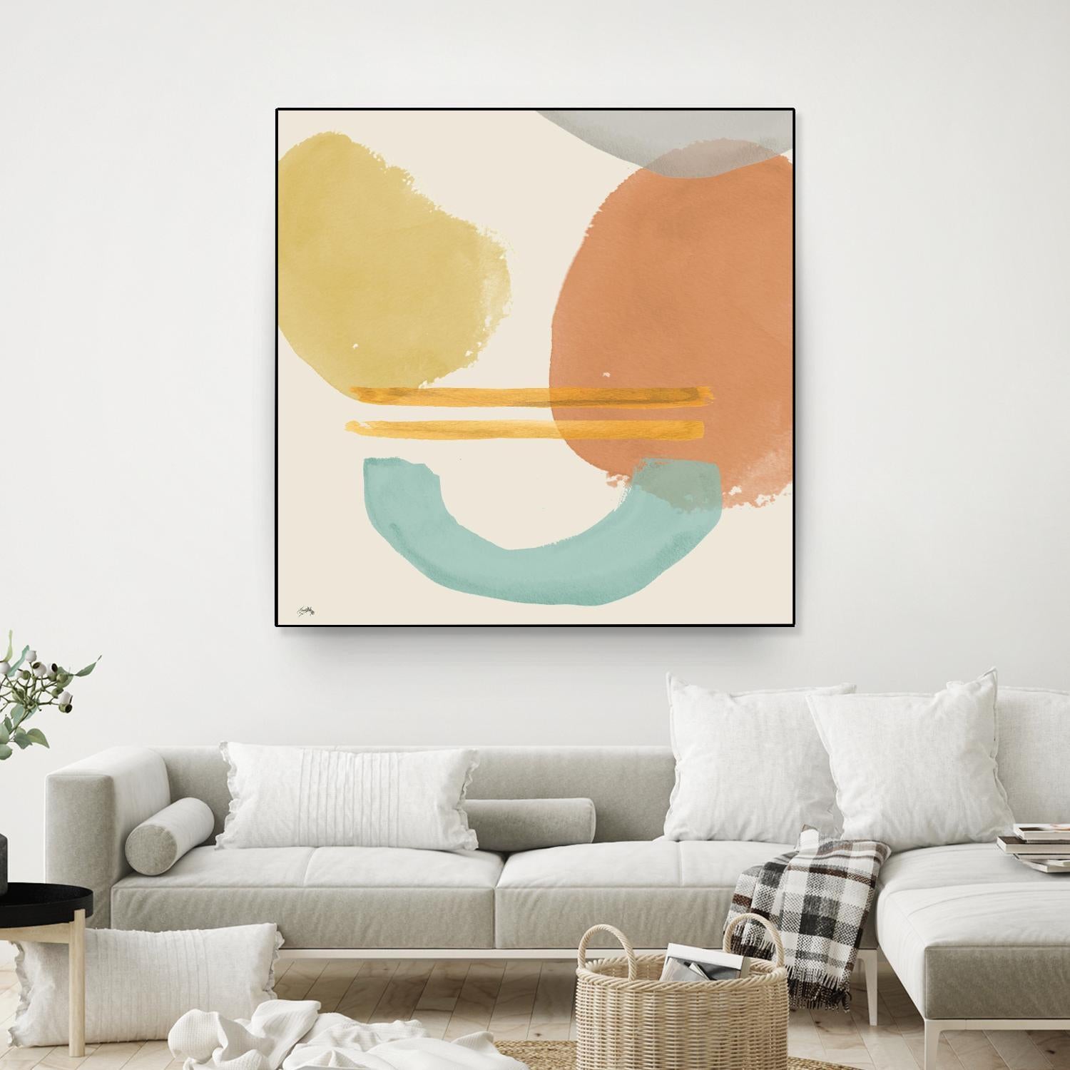 Shapes In Pastels by Elizabeth Medley on GIANT ART - abstract