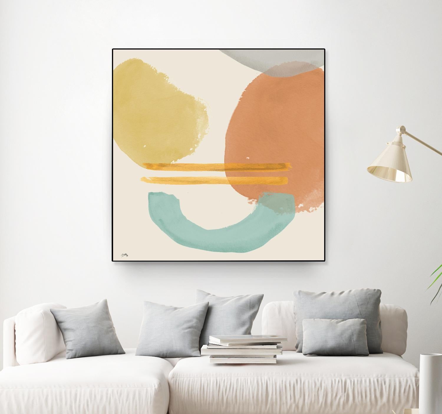Shapes In Pastels by Elizabeth Medley on GIANT ART - abstract
