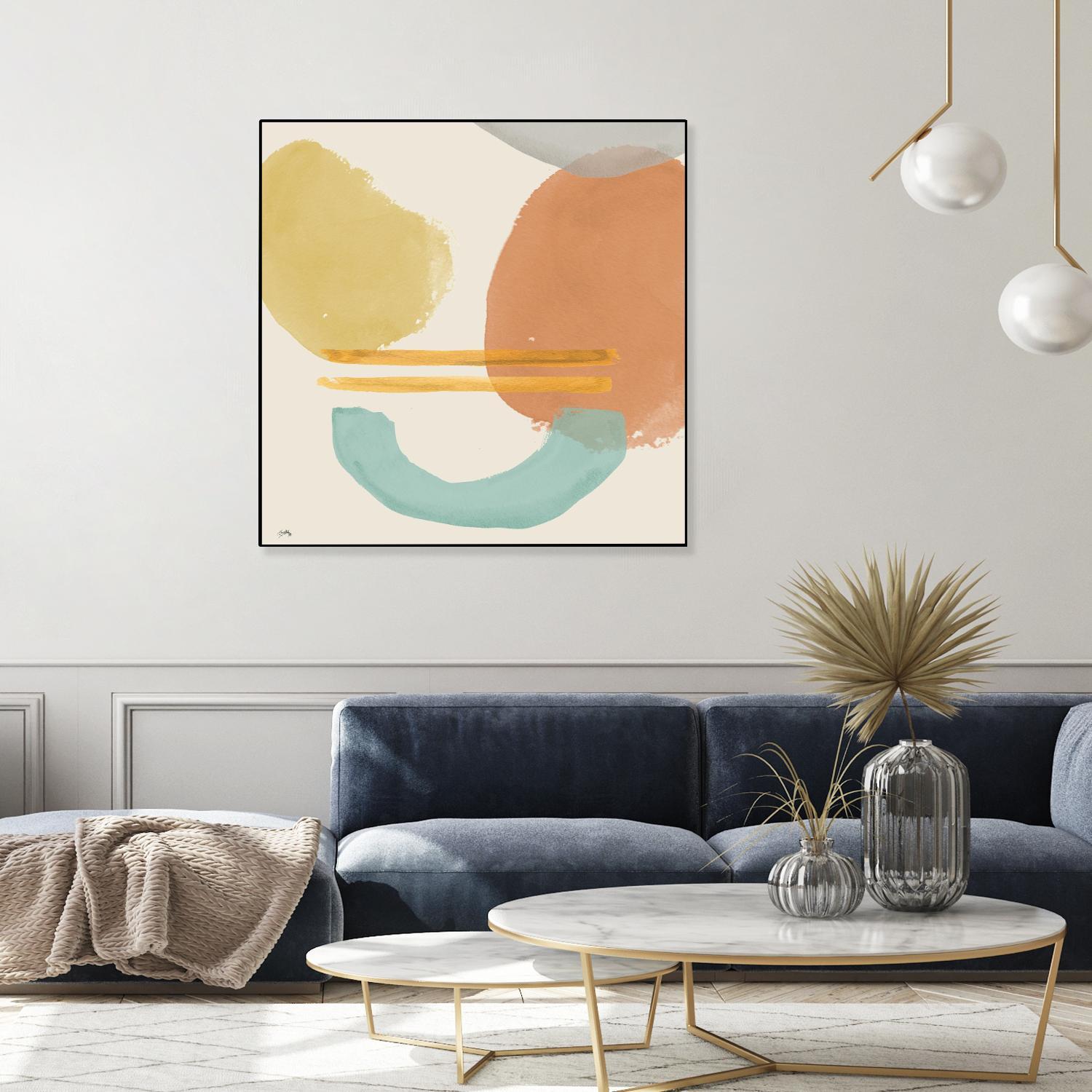 Shapes In Pastels by Elizabeth Medley on GIANT ART - abstract