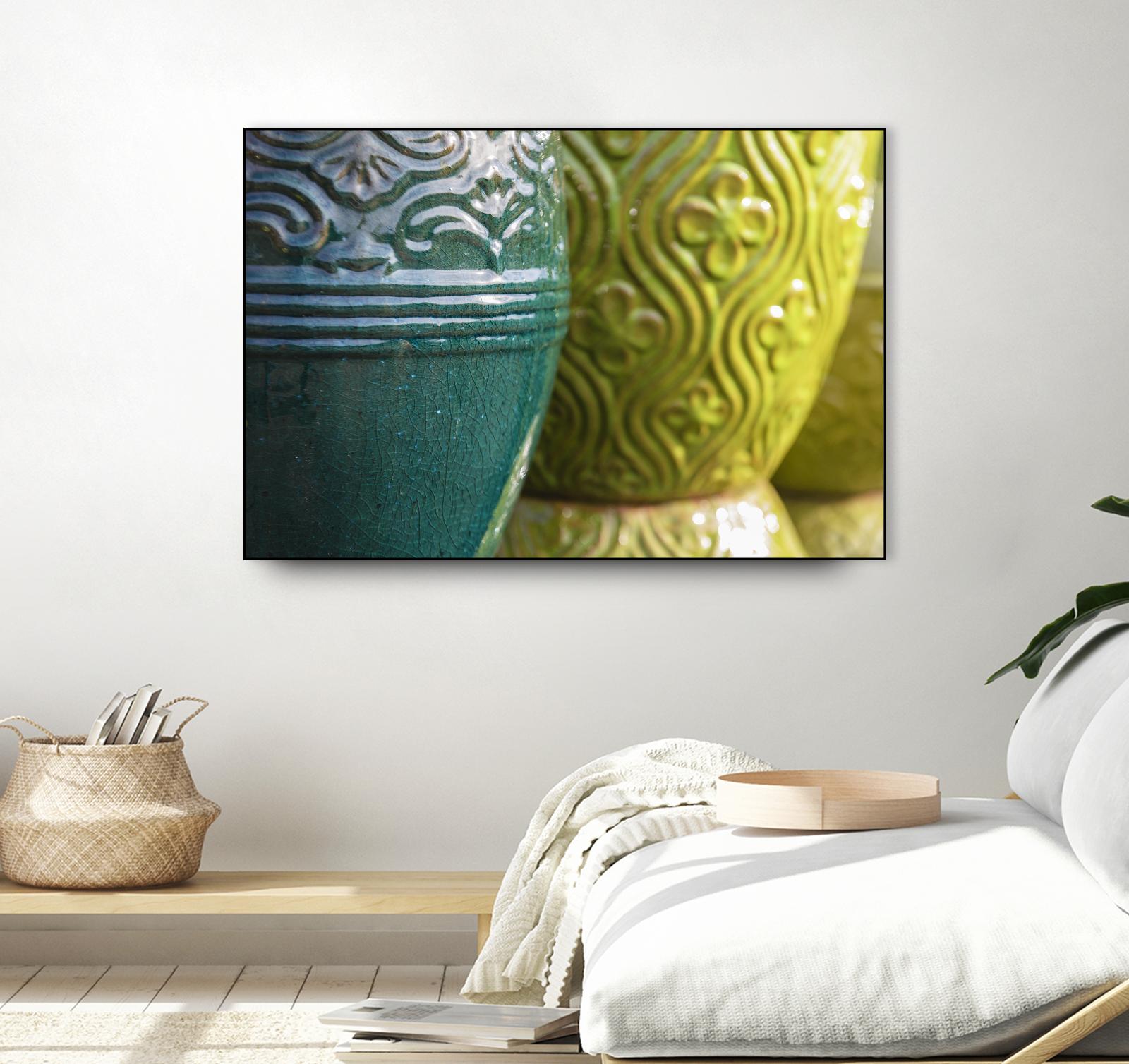 Pottery by Nancy Crowell on GIANT ART - green photo art