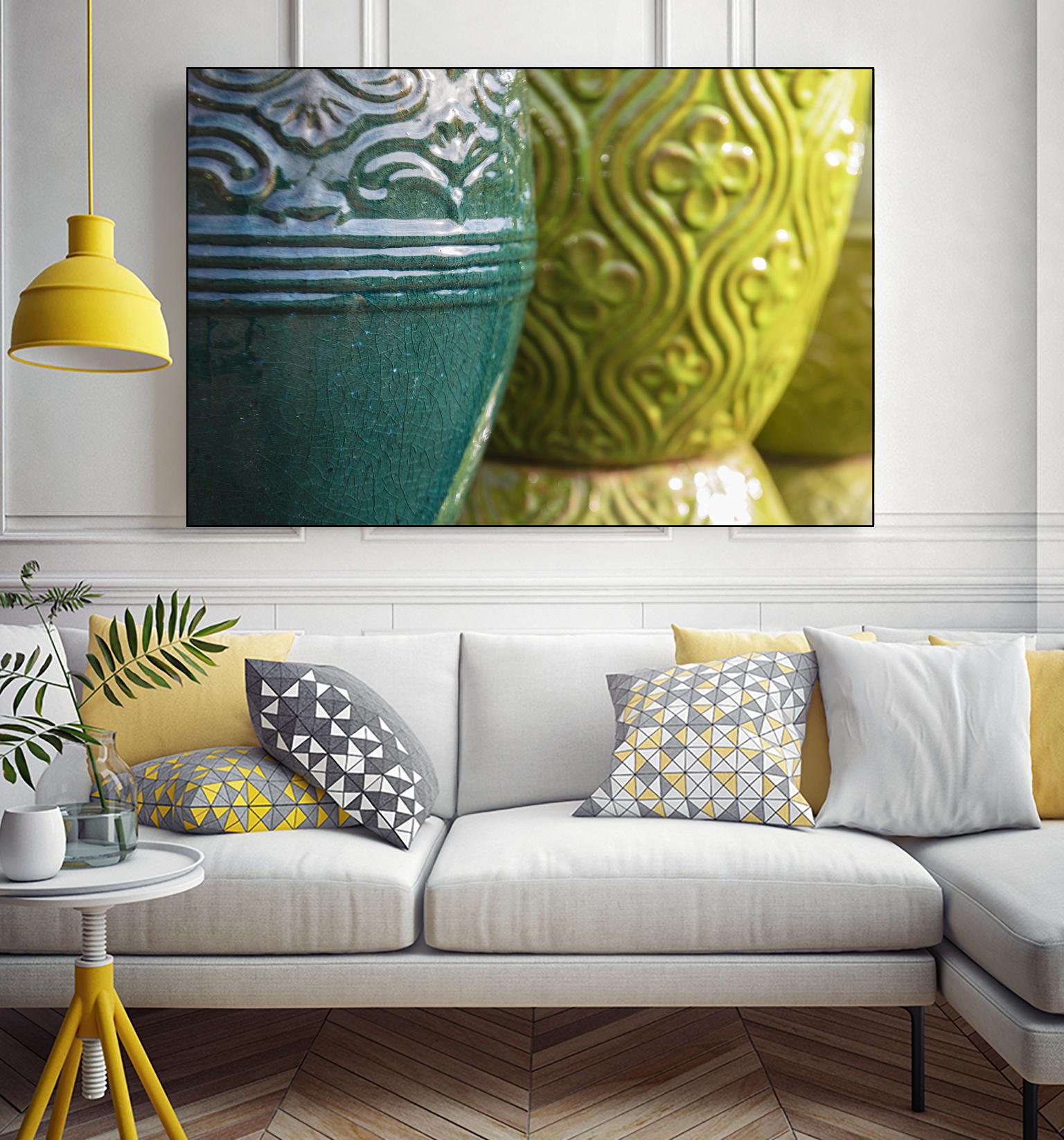 Pottery by Nancy Crowell on GIANT ART - green photo art