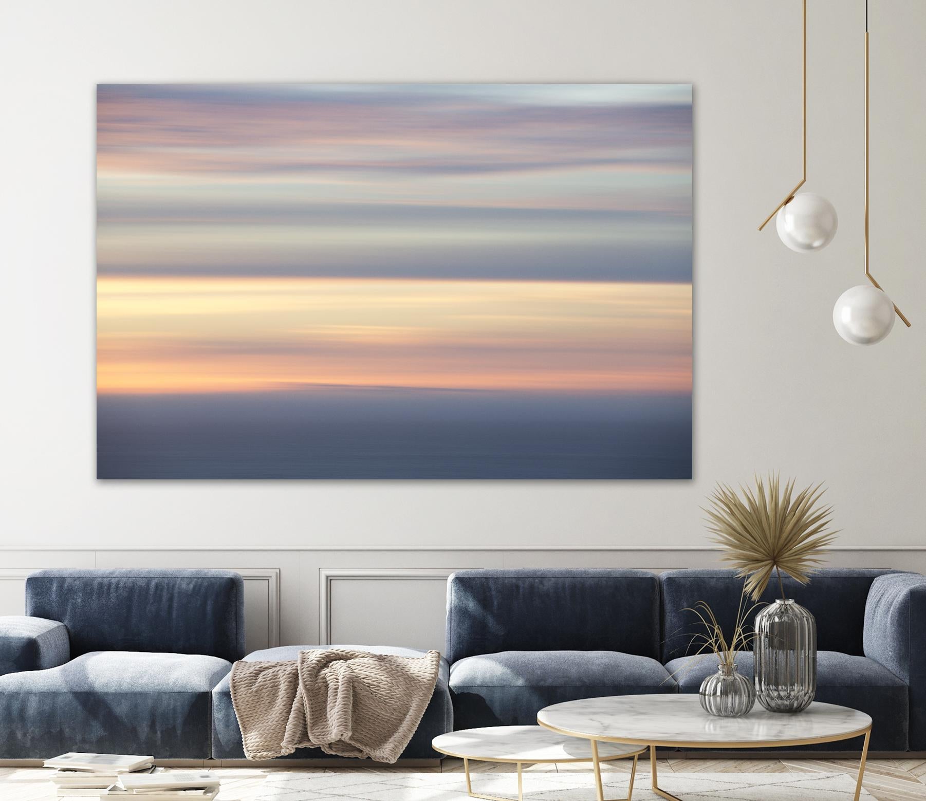 Ocean Kisses Sky by Erle KaCee on GIANT ART - blue photo art