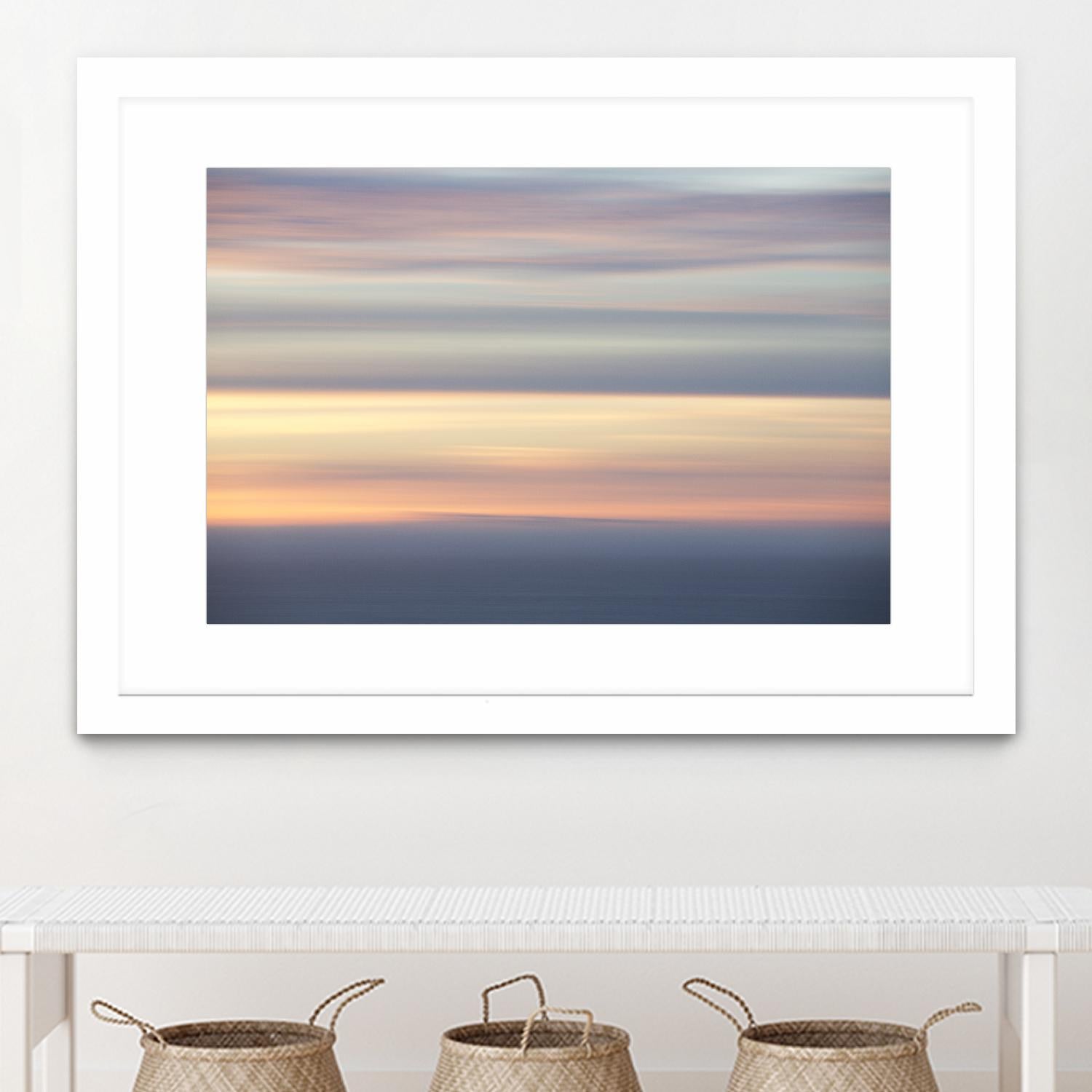 Ocean Kisses Sky by Erle KaCee on GIANT ART - blue photo art