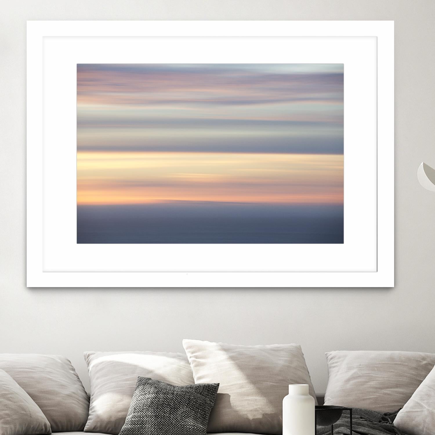 Ocean Kisses Sky by Erle KaCee on GIANT ART - blue photo art