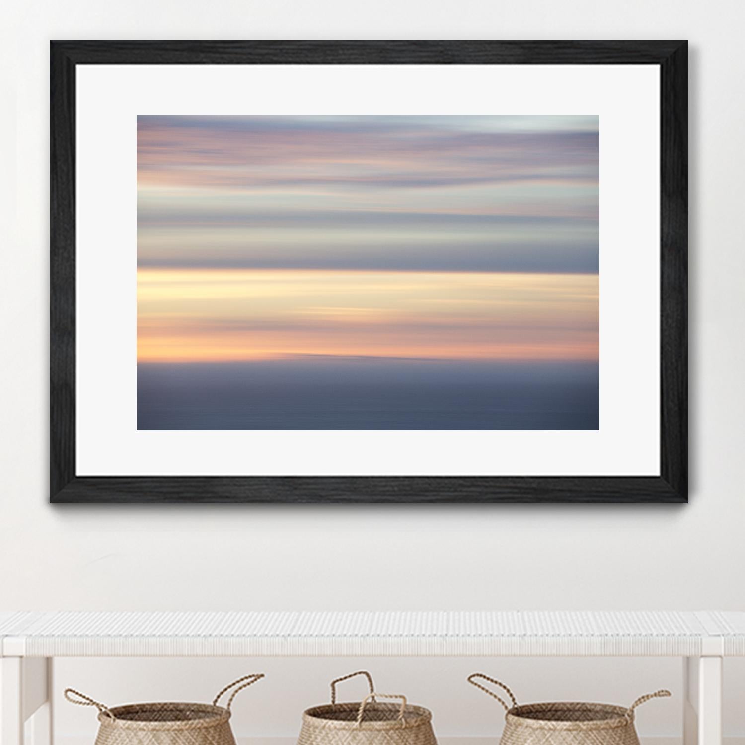 Ocean Kisses Sky by Erle KaCee on GIANT ART - blue photo art