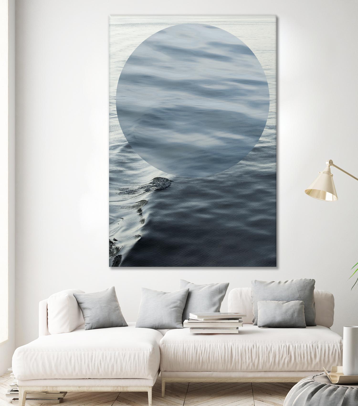 Round Geometric by Aaron Matheson on GIANT ART - grey photo art