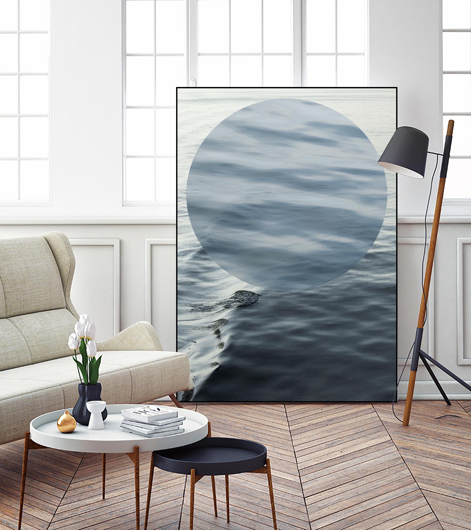 Round Geometric by Aaron Matheson on GIANT ART - grey photo art