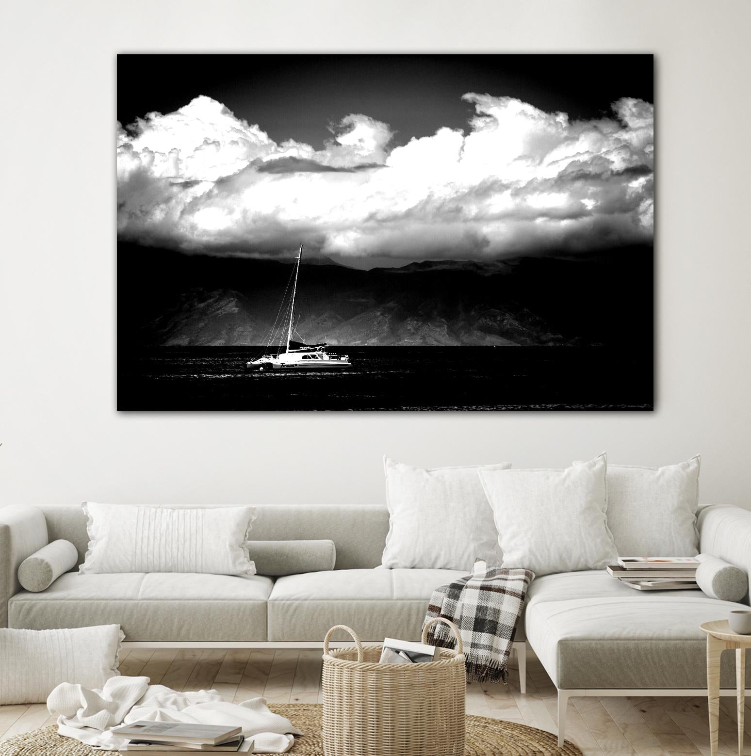 Cotton Skies by Aaron Matheson on GIANT ART - white nautical