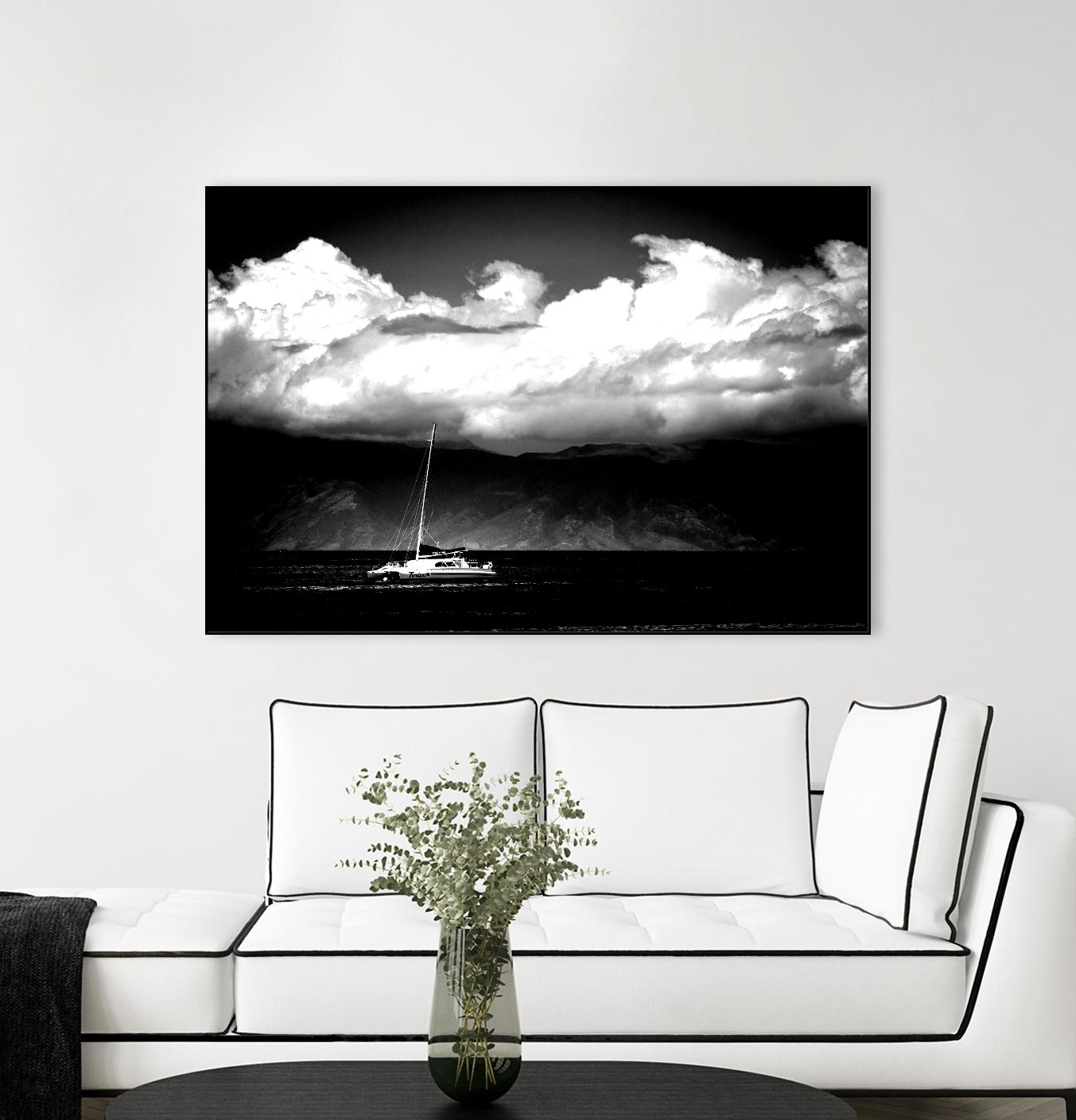 Cotton Skies by Aaron Matheson on GIANT ART - white nautical