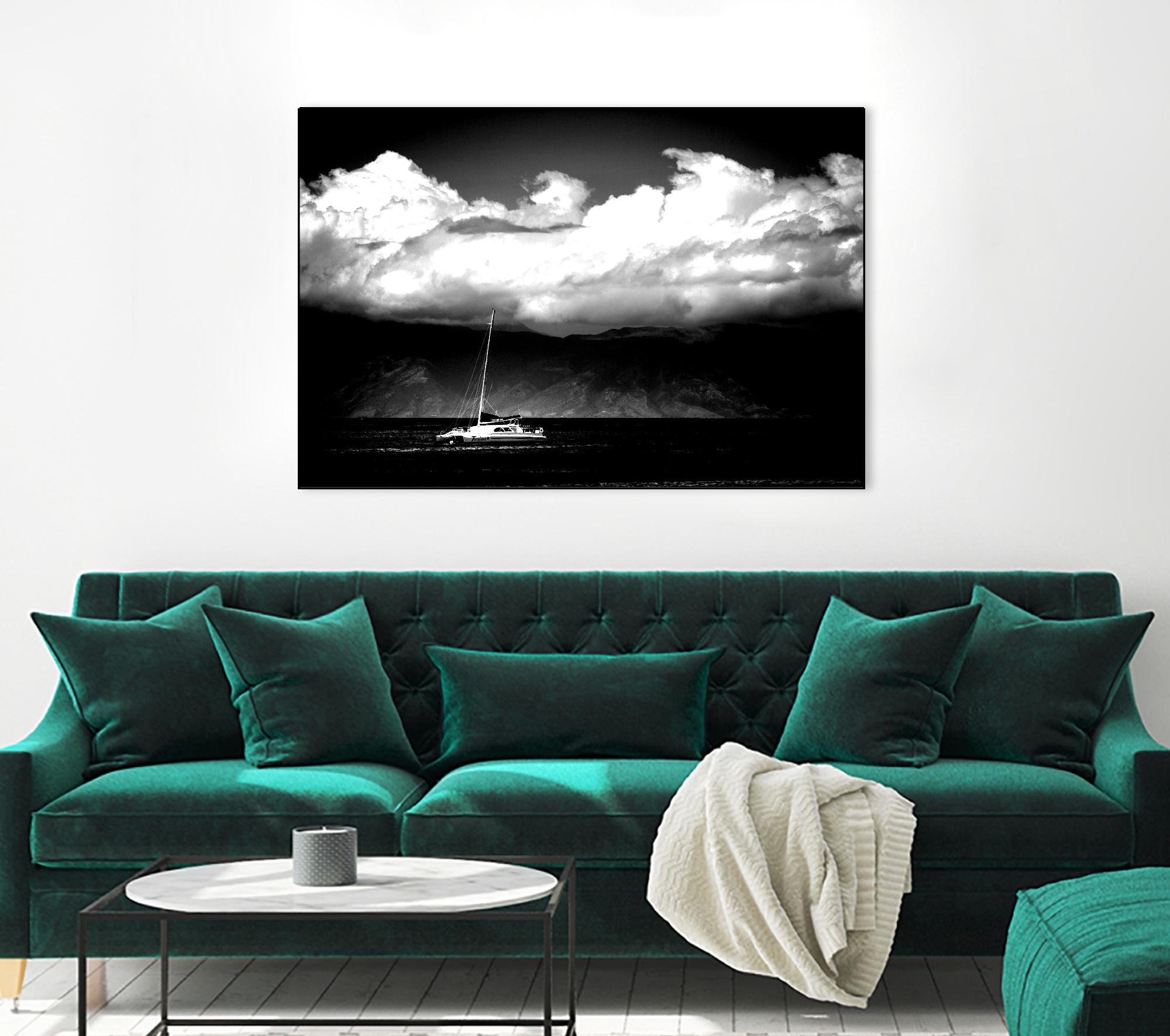 Cotton Skies by Aaron Matheson on GIANT ART - white nautical