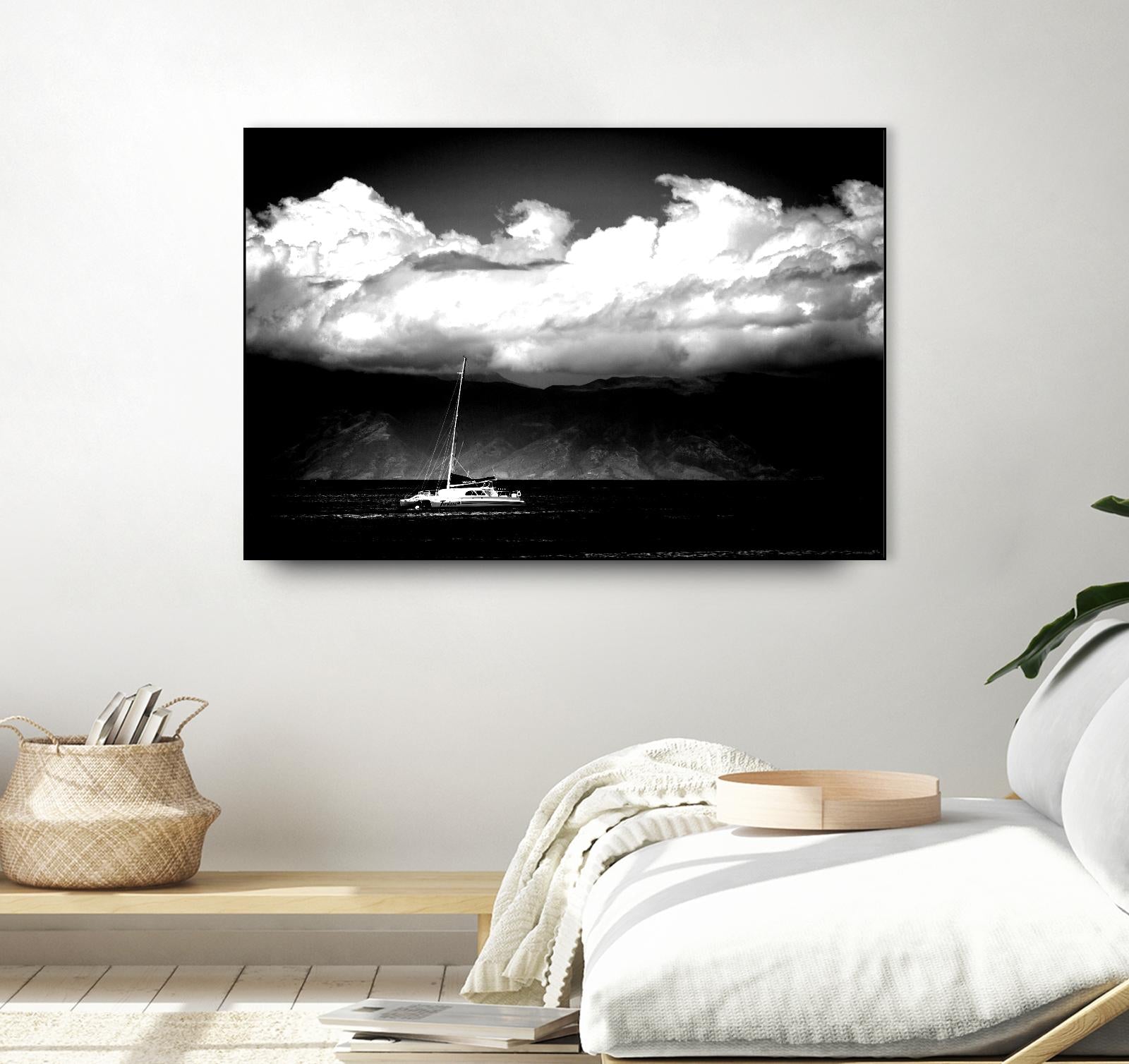 Cotton Skies by Aaron Matheson on GIANT ART - white nautical