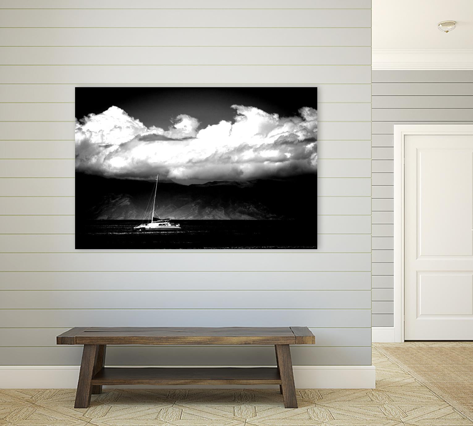 Cotton Skies by Aaron Matheson on GIANT ART - white nautical