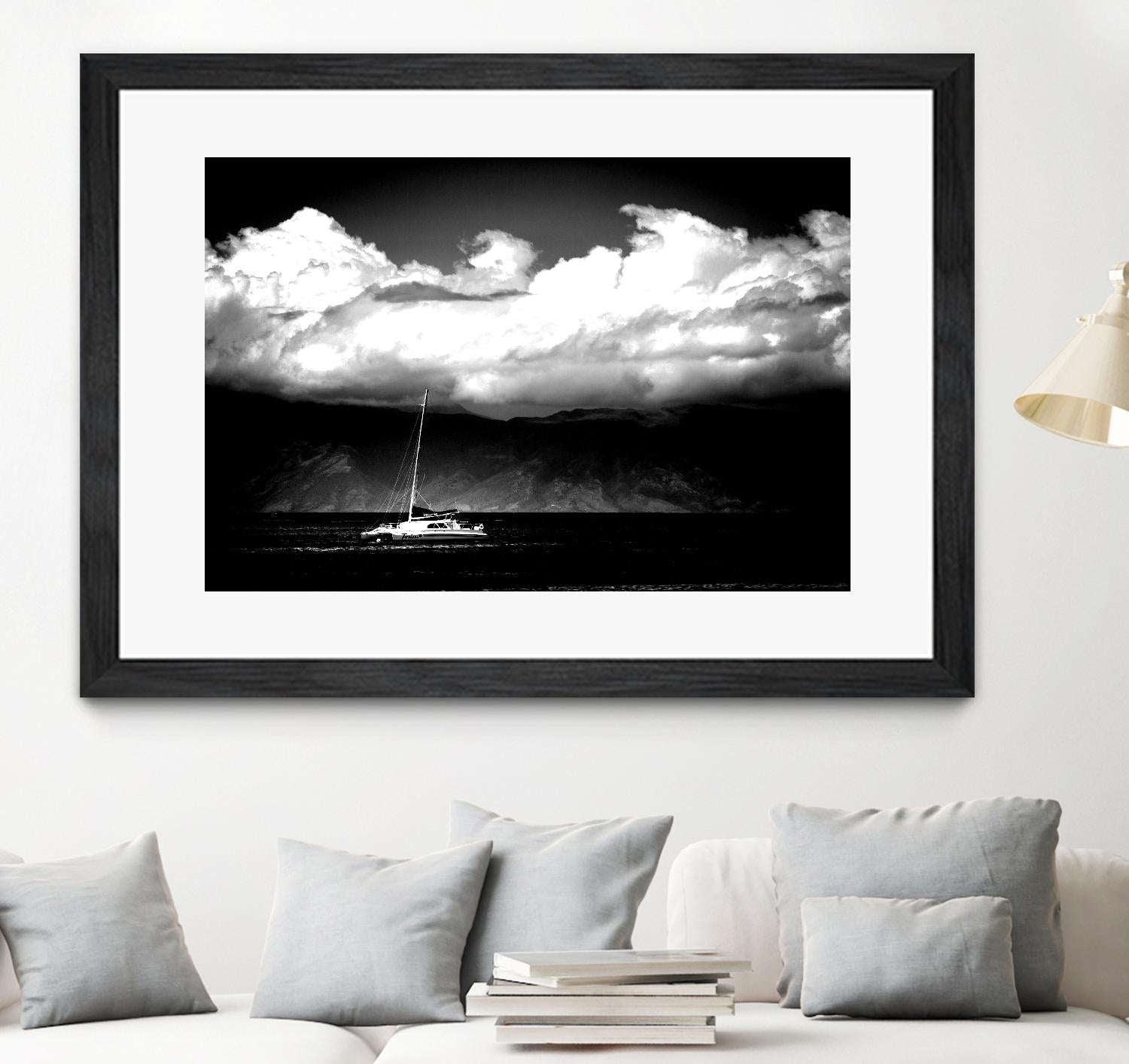 Cotton Skies by Aaron Matheson on GIANT ART - white nautical