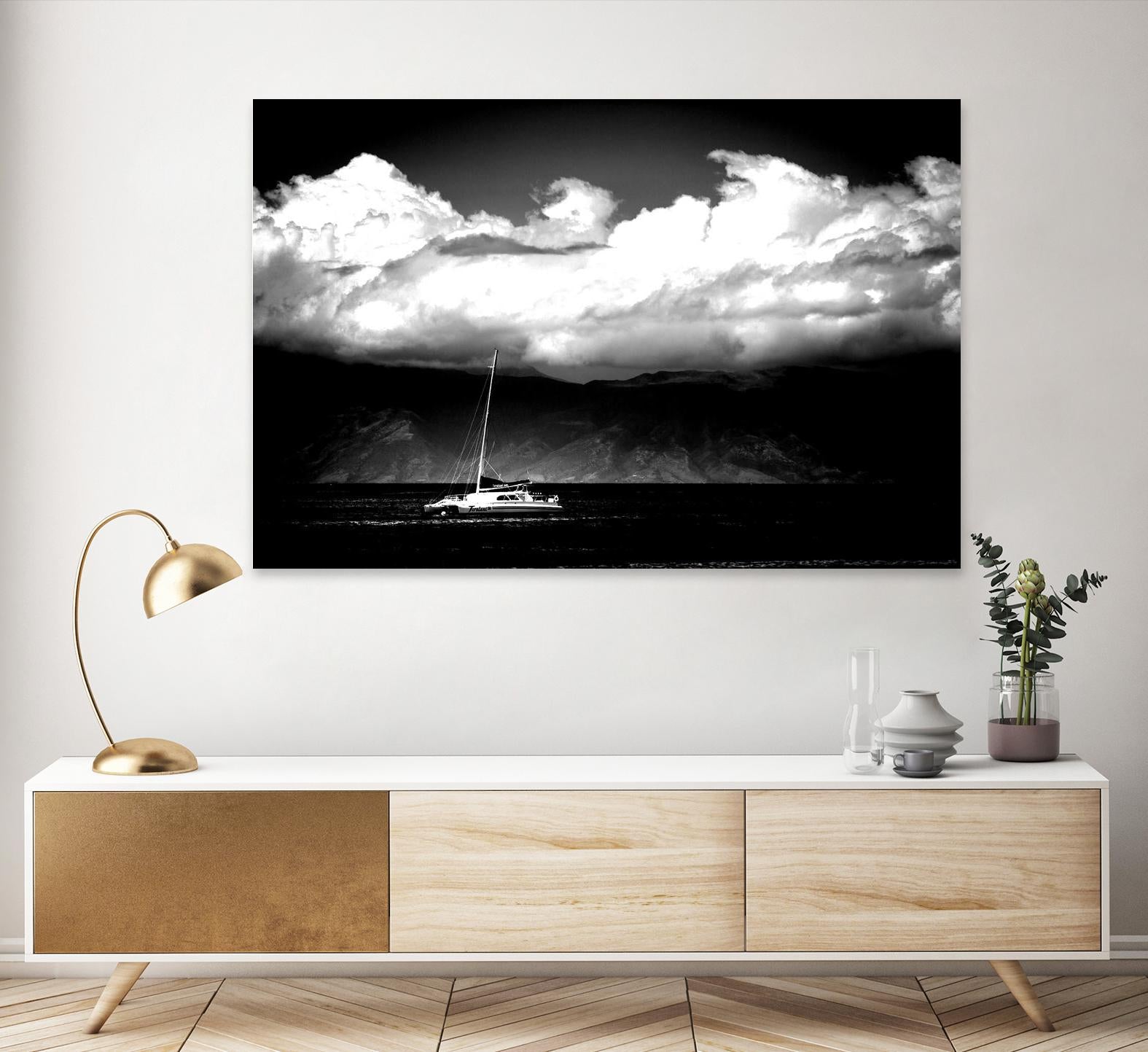 Cotton Skies by Aaron Matheson on GIANT ART - white nautical