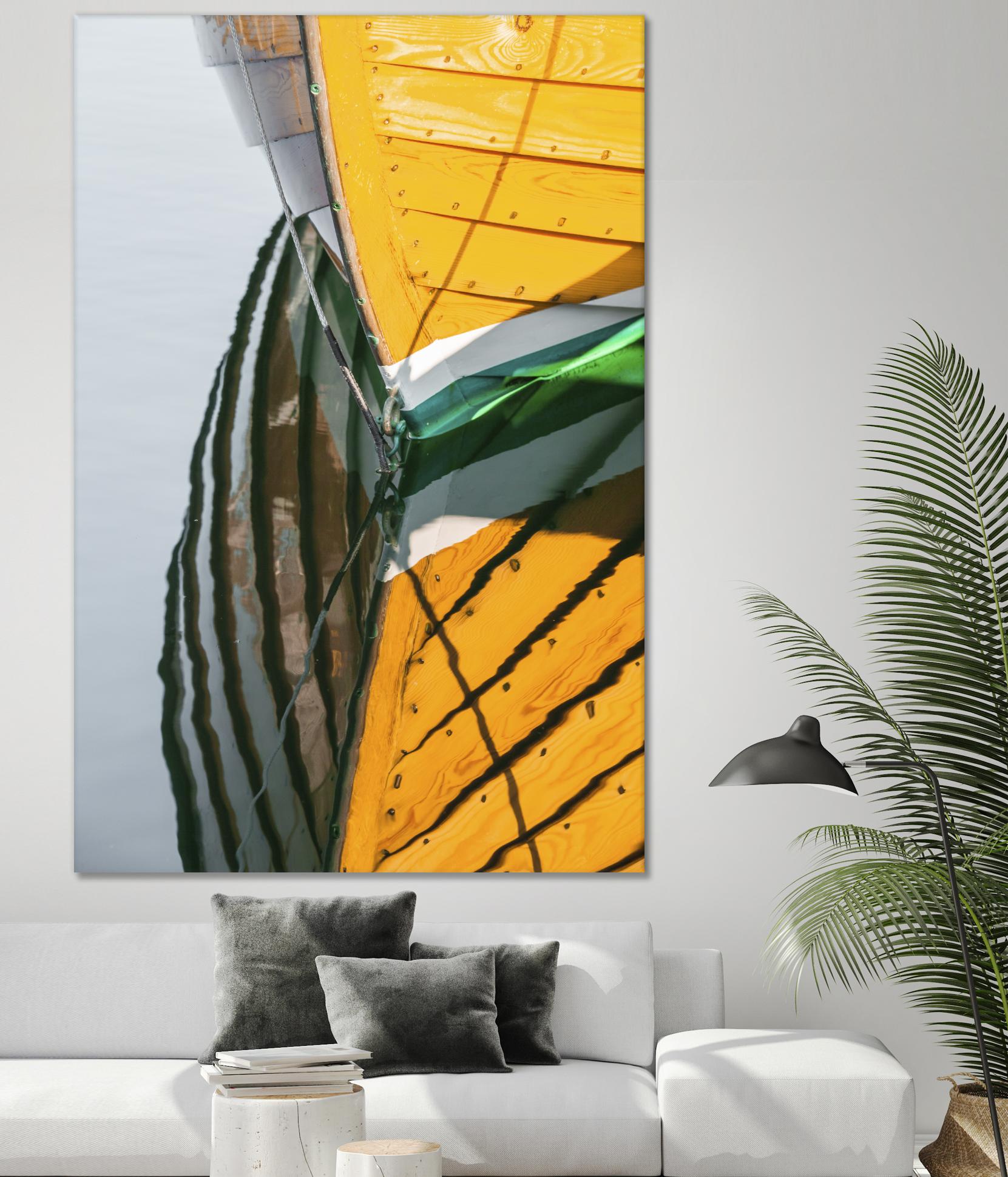 Reflections in Yellow by Melissa McClain on GIANT ART - blue photo art