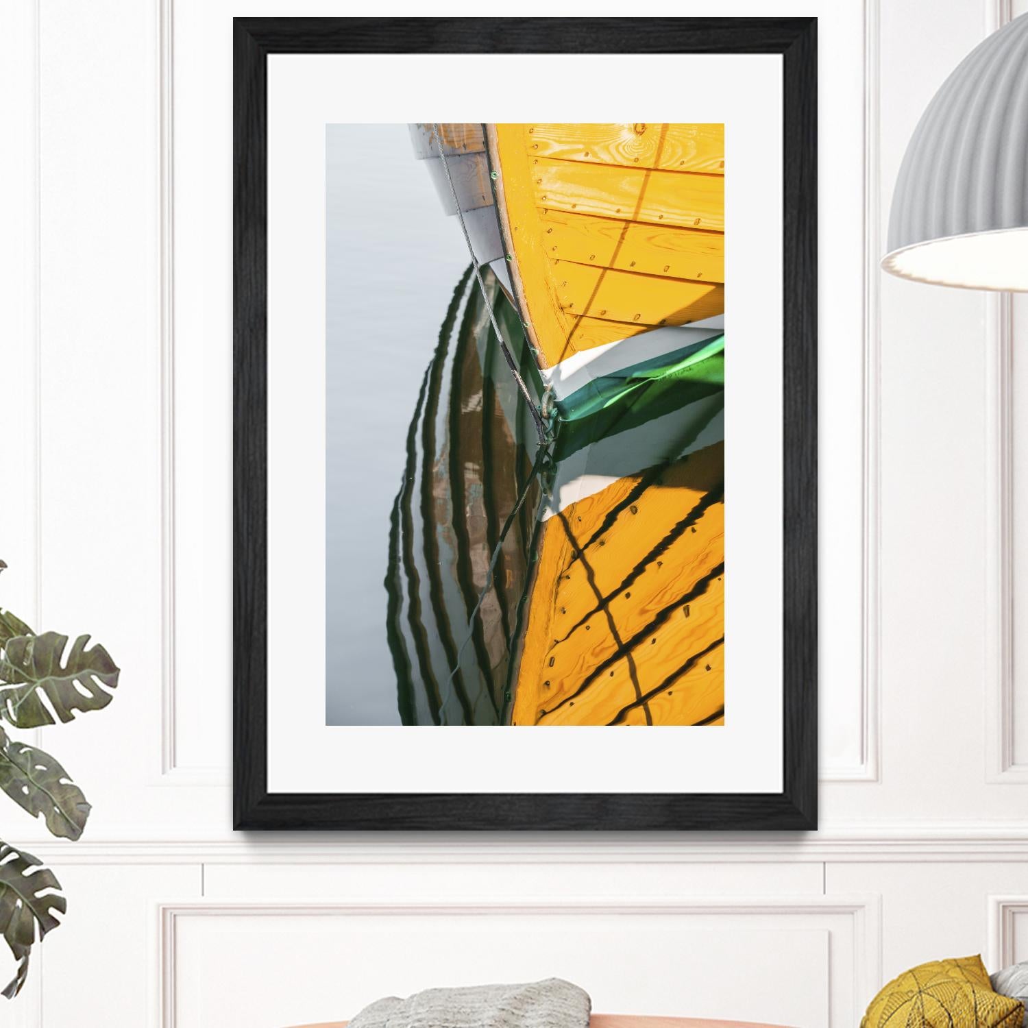 Reflections in Yellow by Melissa McClain on GIANT ART - blue photo art