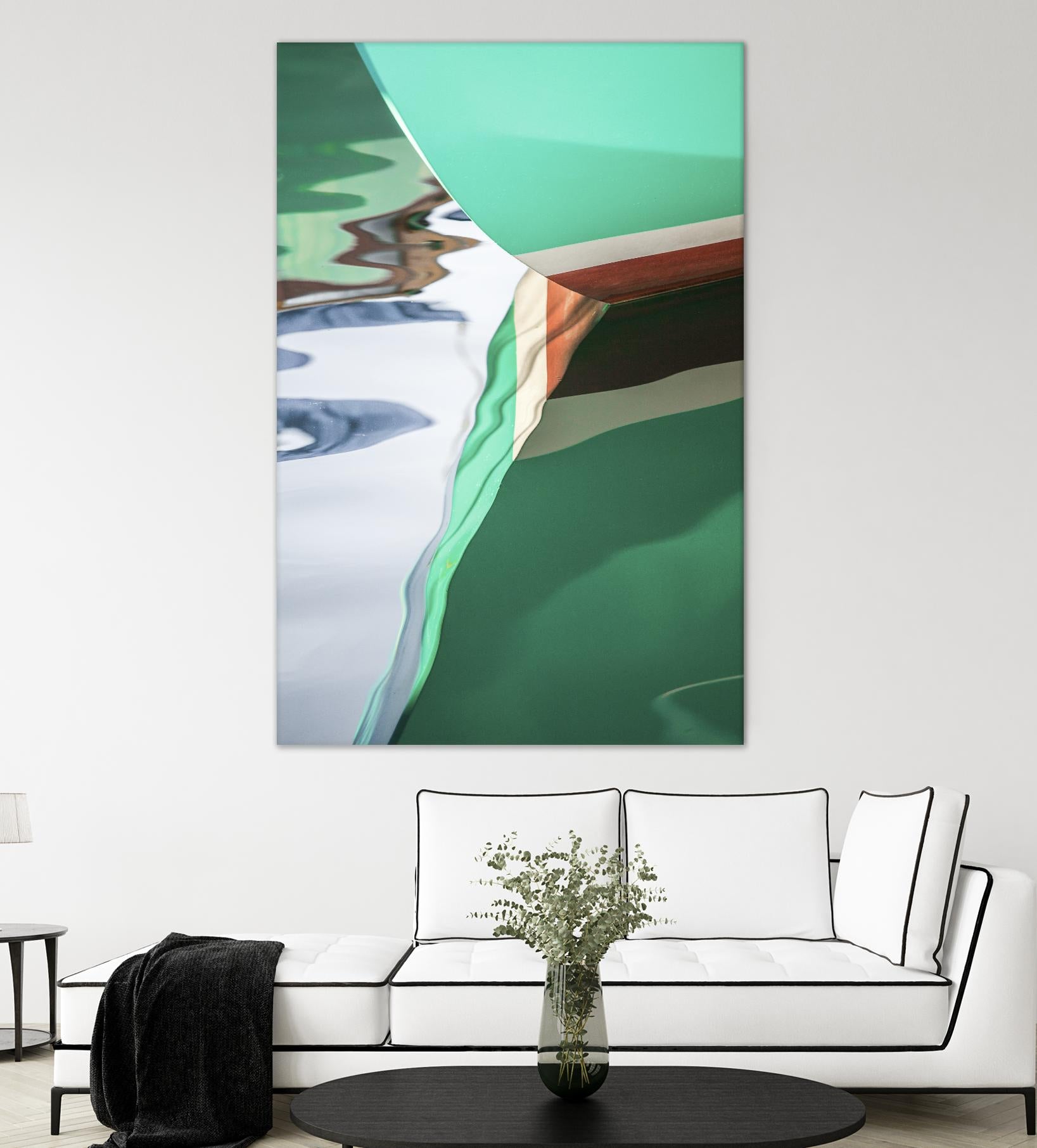 Teal Reflections II by Melissa McClain on GIANT ART - brown photo art