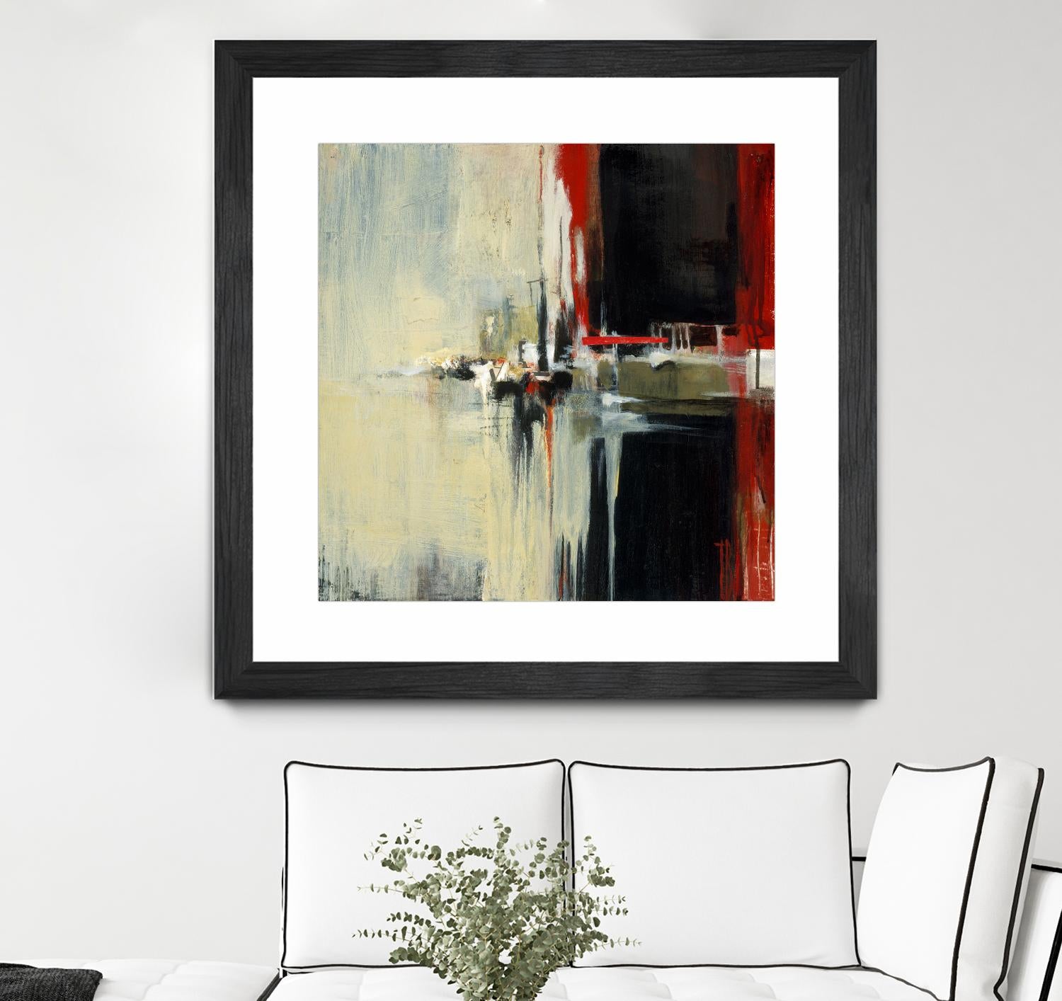 In the Reflexion by Terri Burris on GIANT ART - black abstract