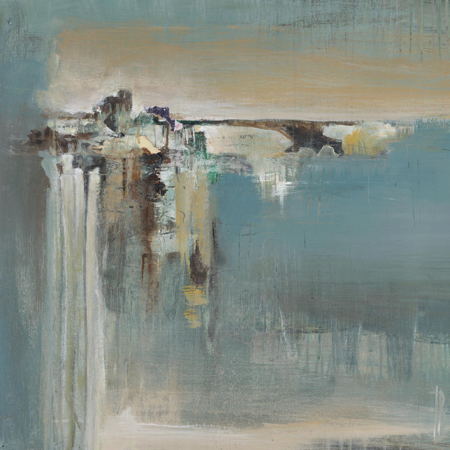 Fragmented Fields by Terri Burris on GIANT ART - grey abstract