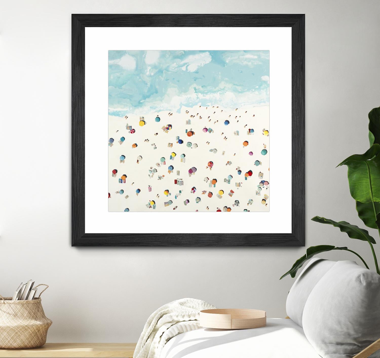 Beach Days by Randy Hibberd on GIANT ART - beige sea scene areal view