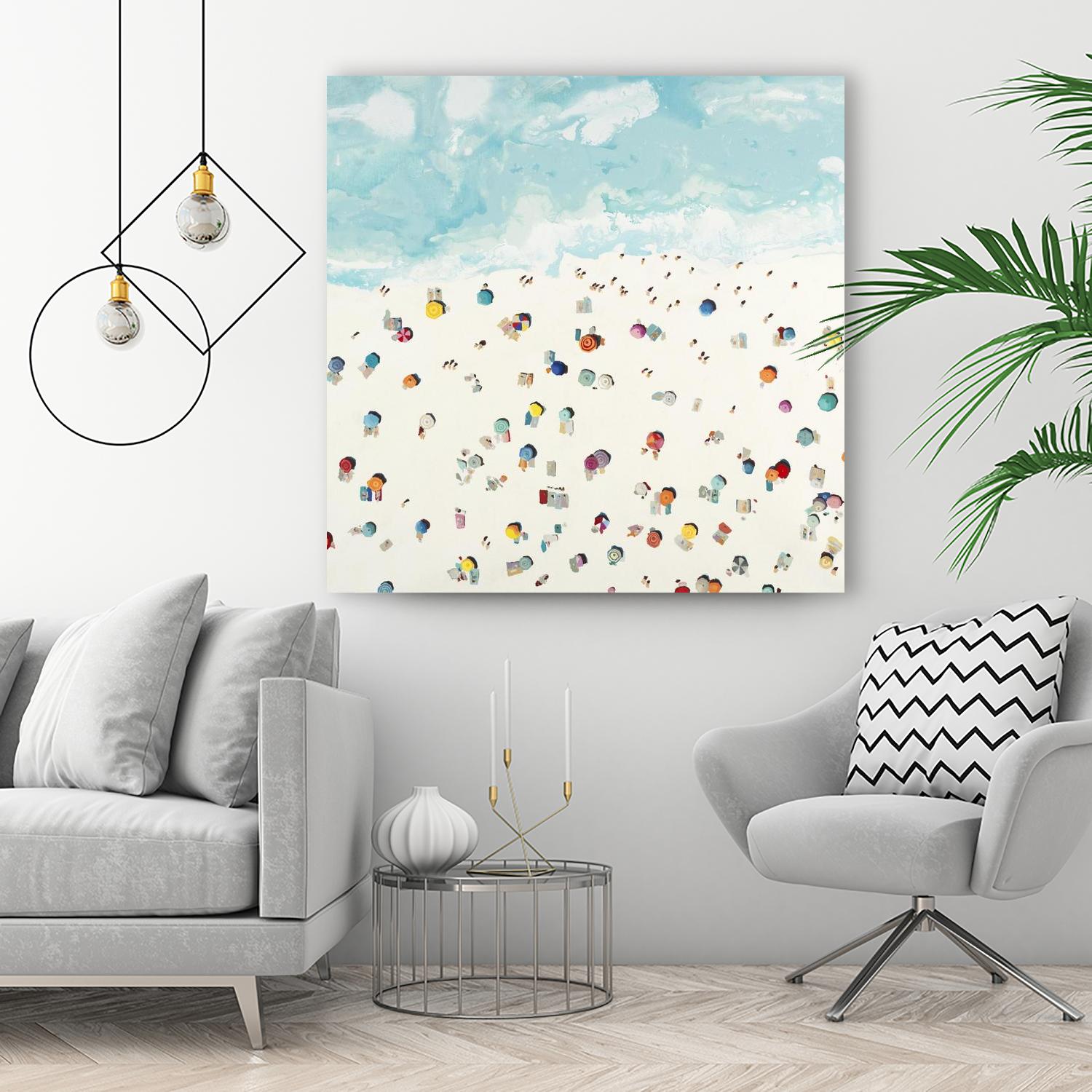 Beach Days by Randy Hibberd on GIANT ART - beige sea scene areal view