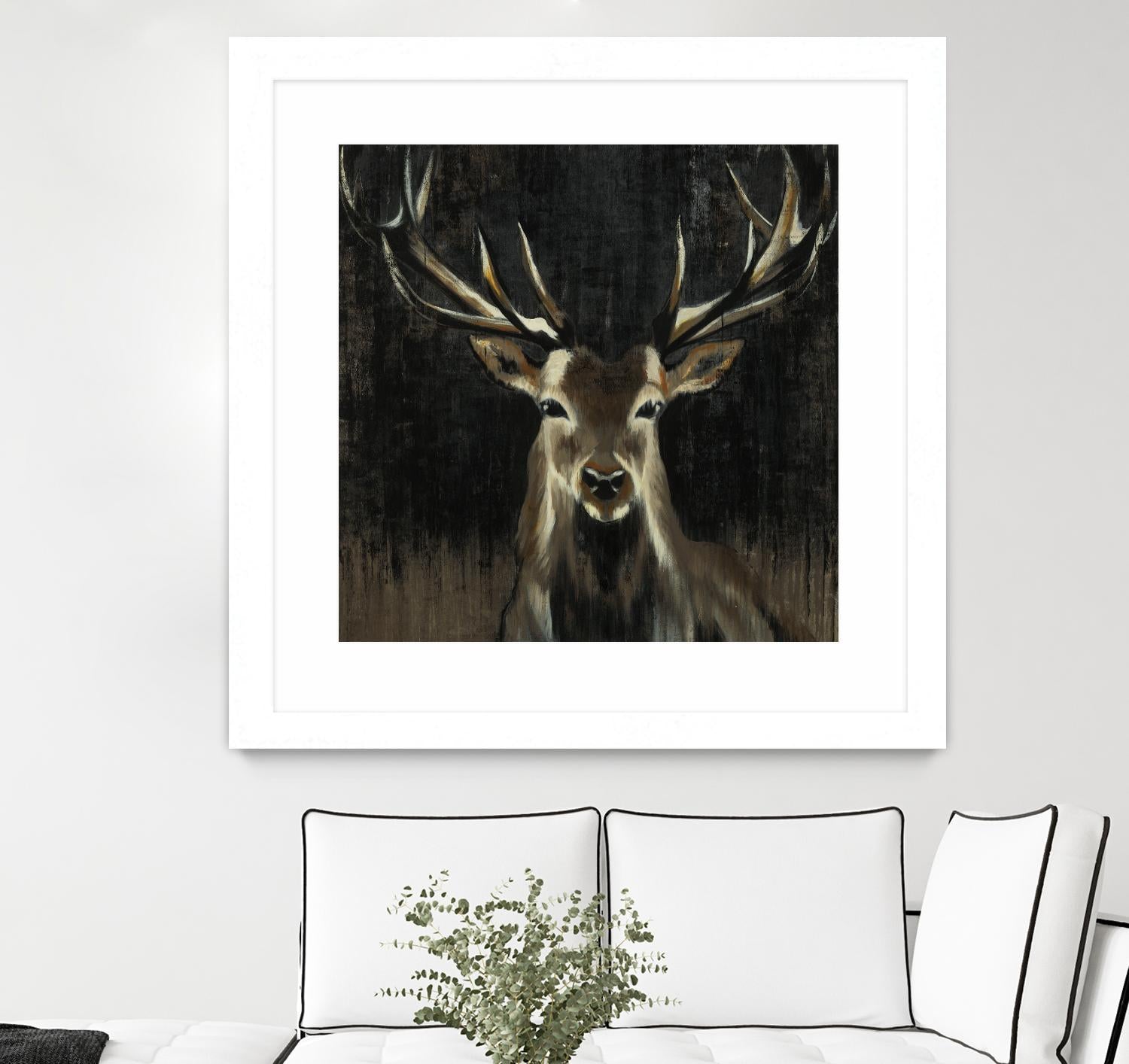 Young Buck by Liz Jardine on GIANT ART - black animals