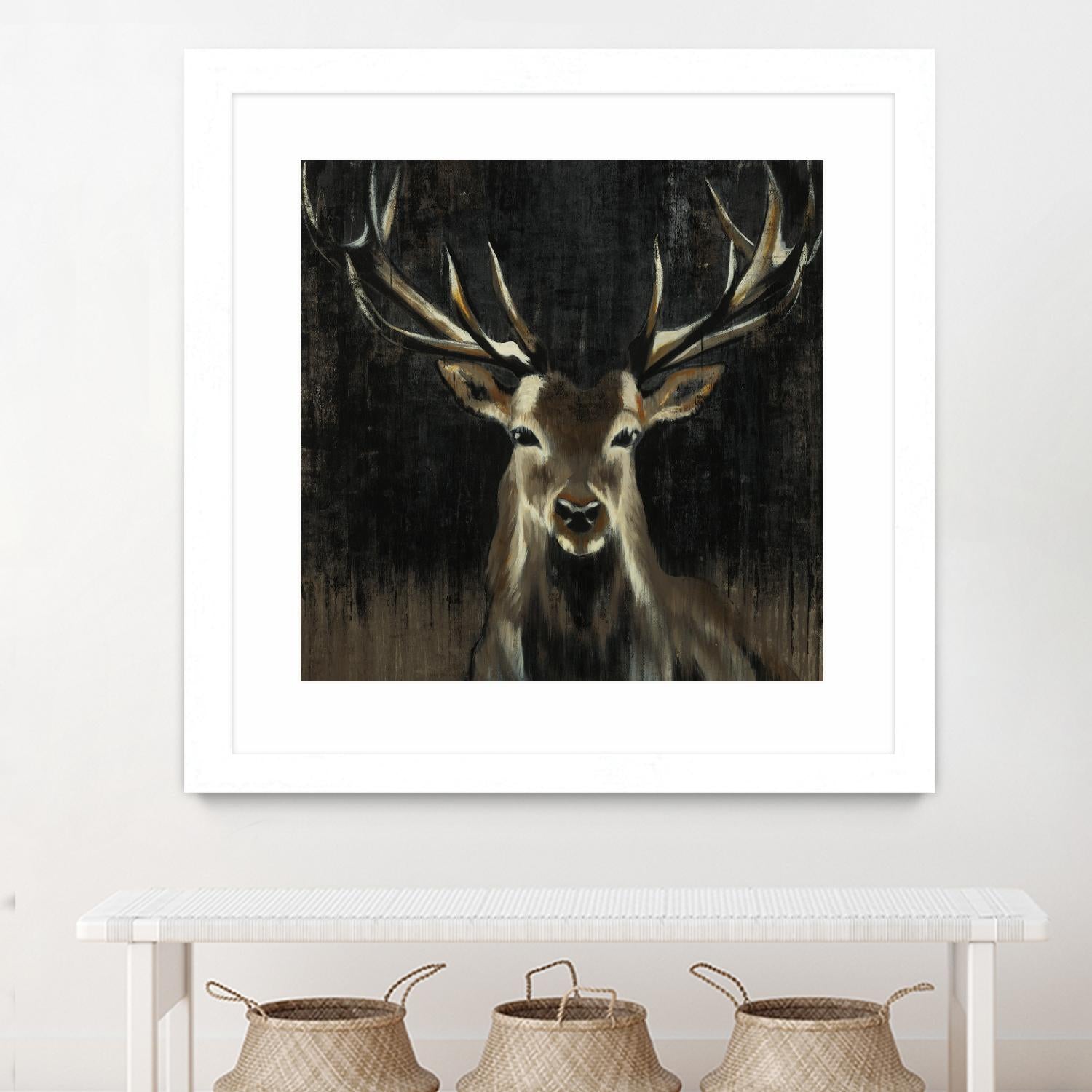 Young Buck by Liz Jardine on GIANT ART - black animals