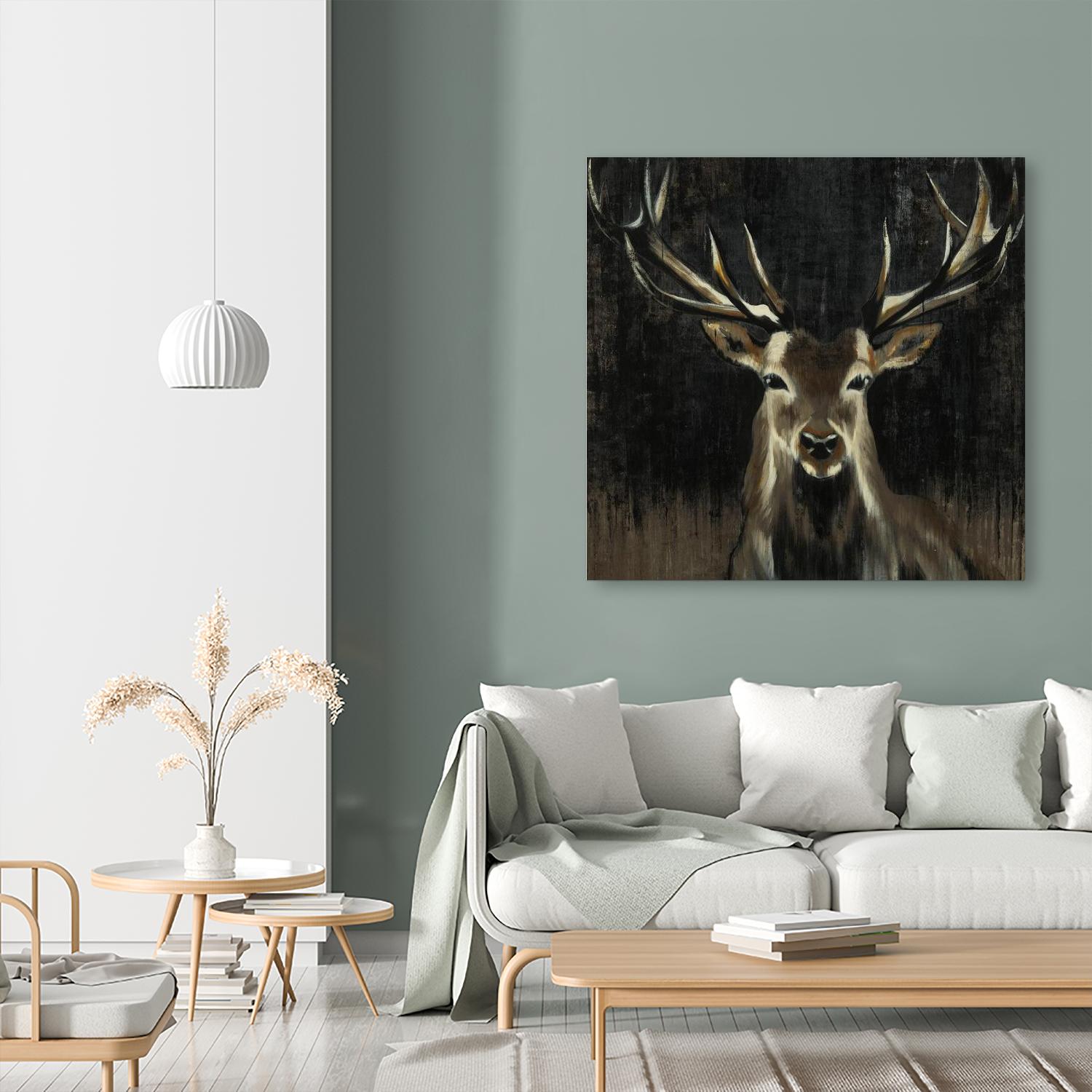 Young Buck by Liz Jardine on GIANT ART - black animals