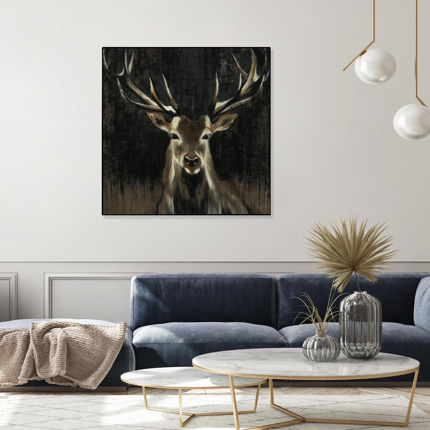 Young Buck by Liz Jardine on GIANT ART - black animals