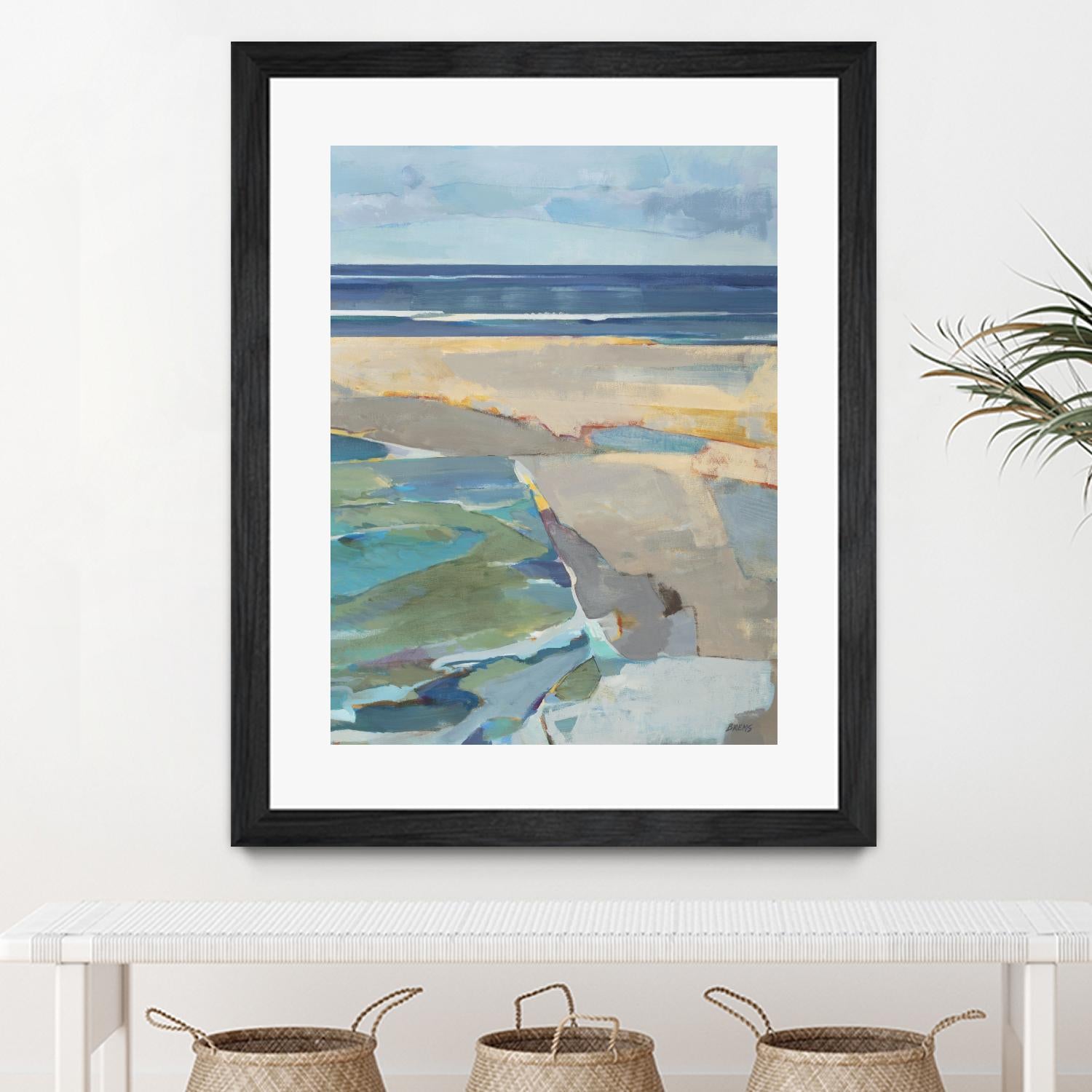 Breakwater V2 by Scott Brems on GIANT ART - blues coastal