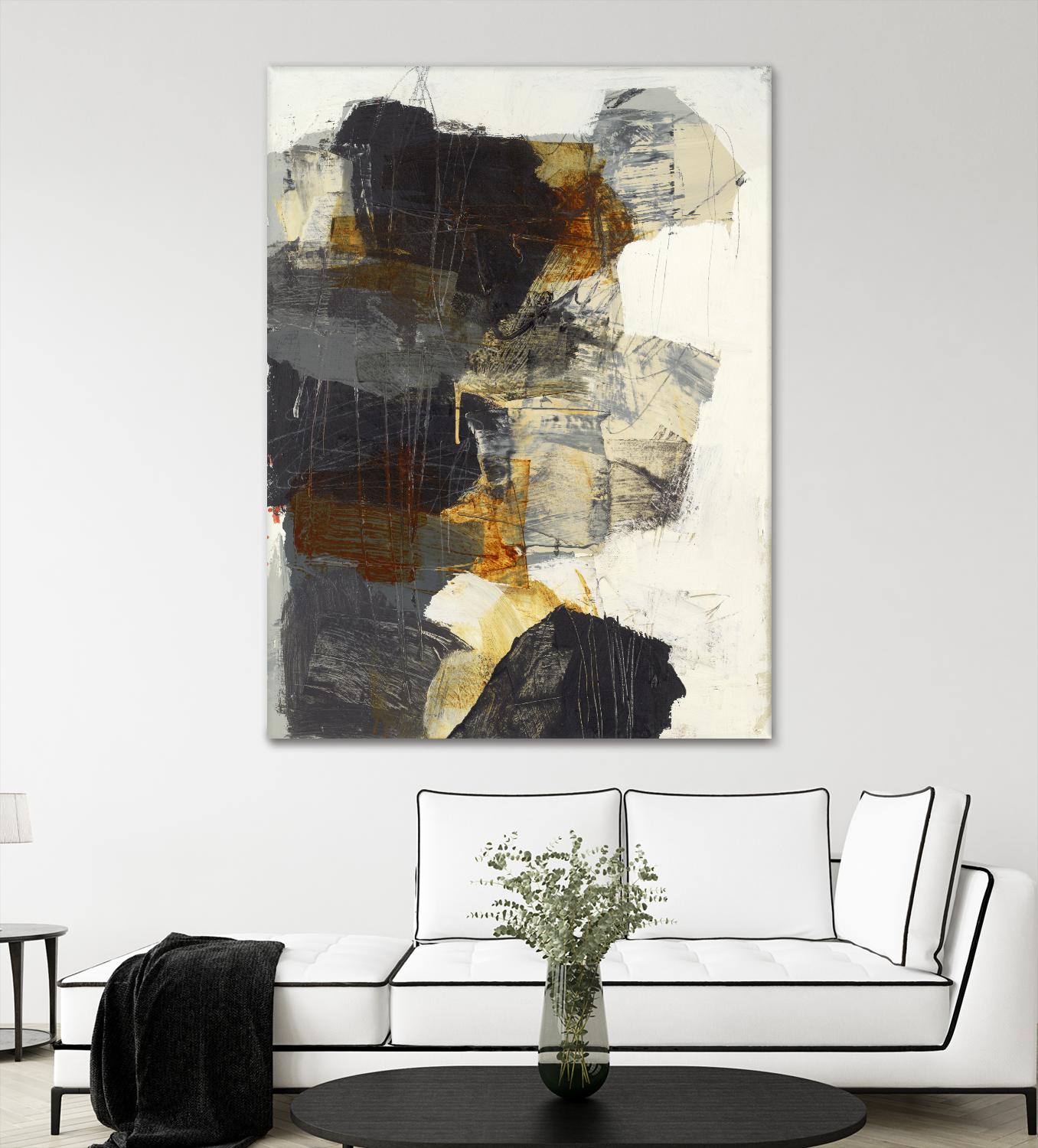 Monochrome Manta III by Brent Foreman on GIANT ART - grays abstract