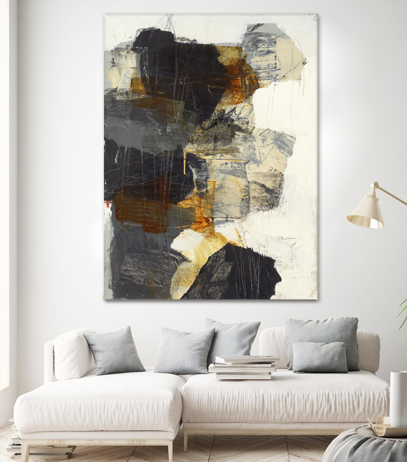 Monochrome Manta III by Brent Foreman on GIANT ART - grays abstract