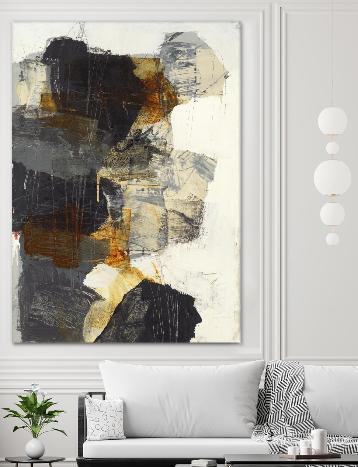 Monochrome Manta III by Brent Foreman on GIANT ART - grays abstract