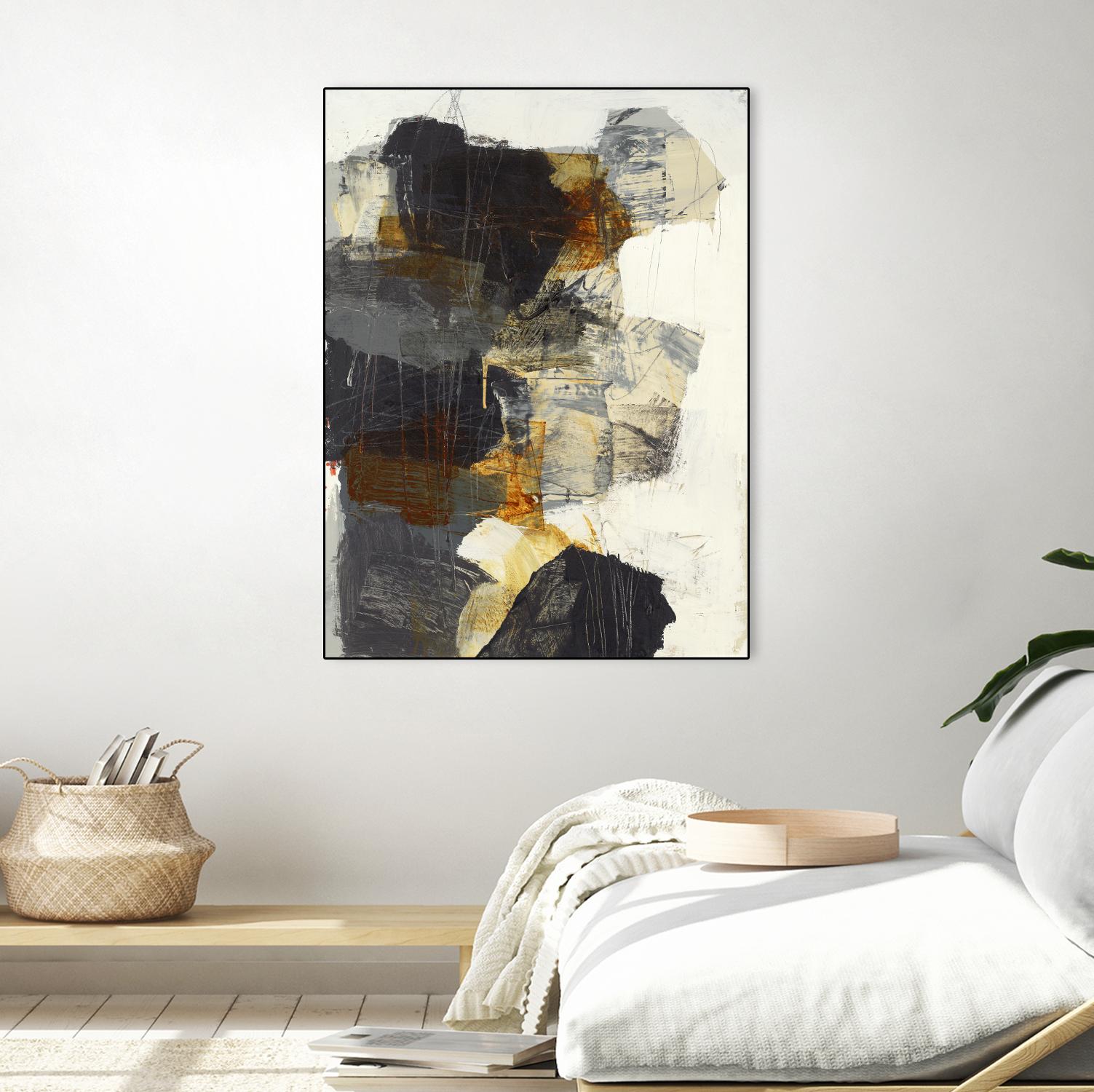 Monochrome Manta III by Brent Foreman on GIANT ART - grays abstract