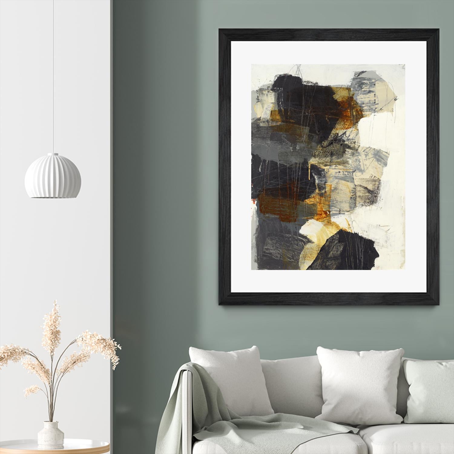 Monochrome Manta III by Brent Foreman on GIANT ART - grays abstract