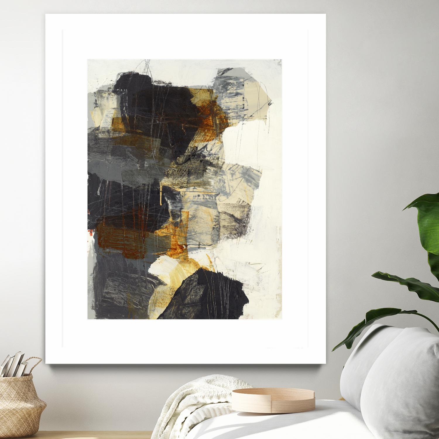 Monochrome Manta III by Brent Foreman on GIANT ART - grays abstract