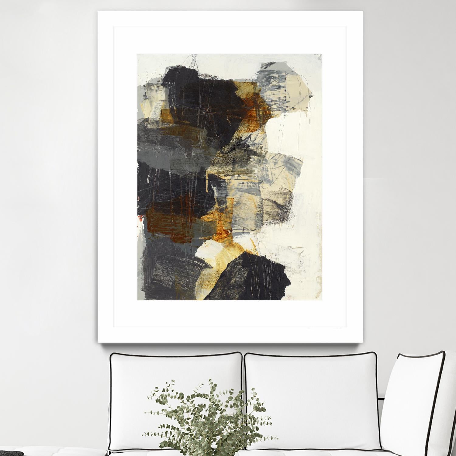 Monochrome Manta III by Brent Foreman on GIANT ART - grays abstract