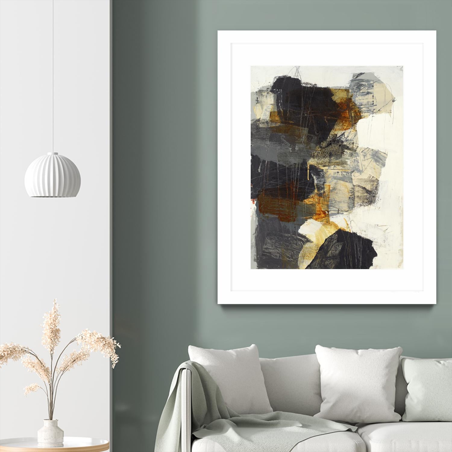 Monochrome Manta III by Brent Foreman on GIANT ART - grays abstract