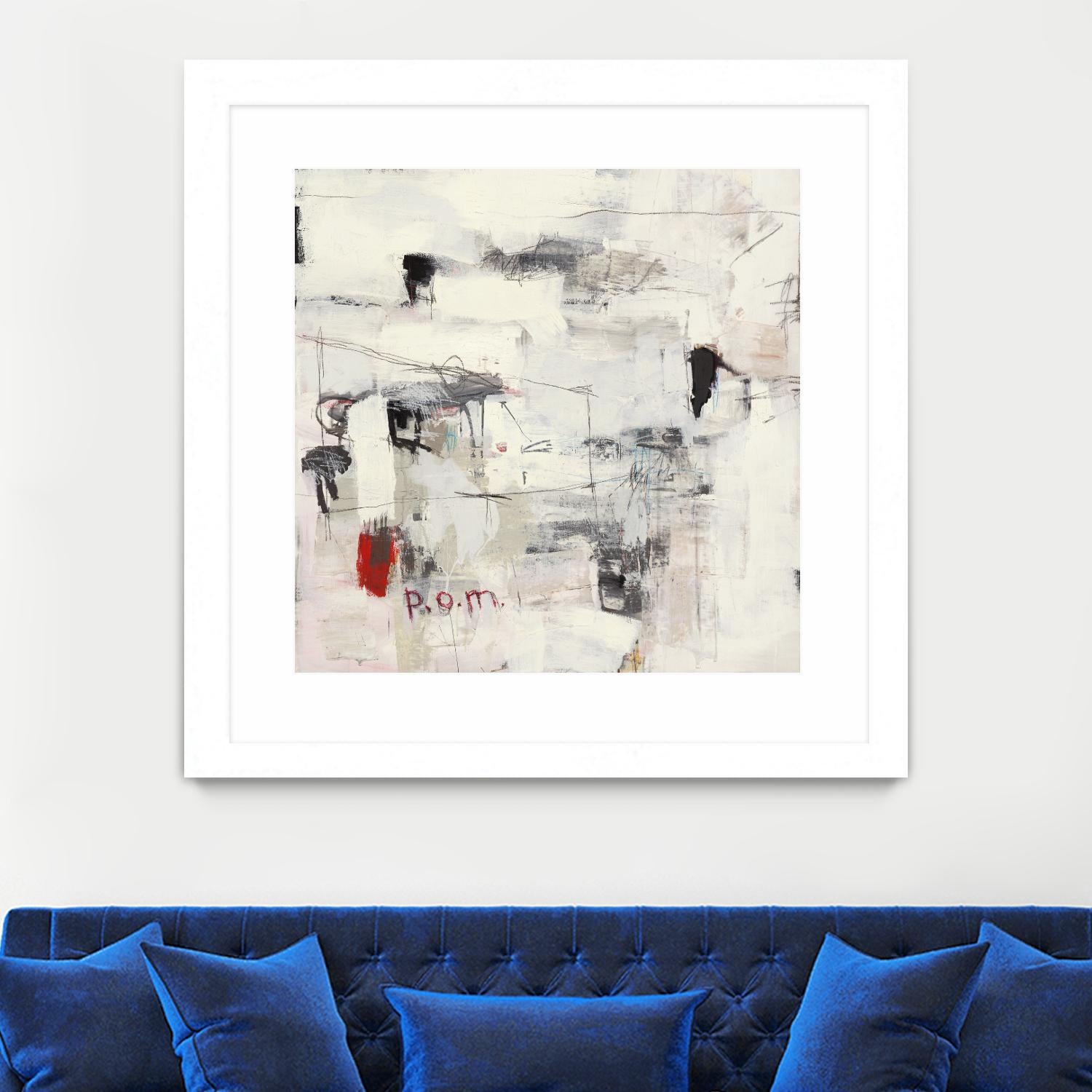 Piece Of Mind by Brent Foreman on GIANT ART - whites & creams abstract