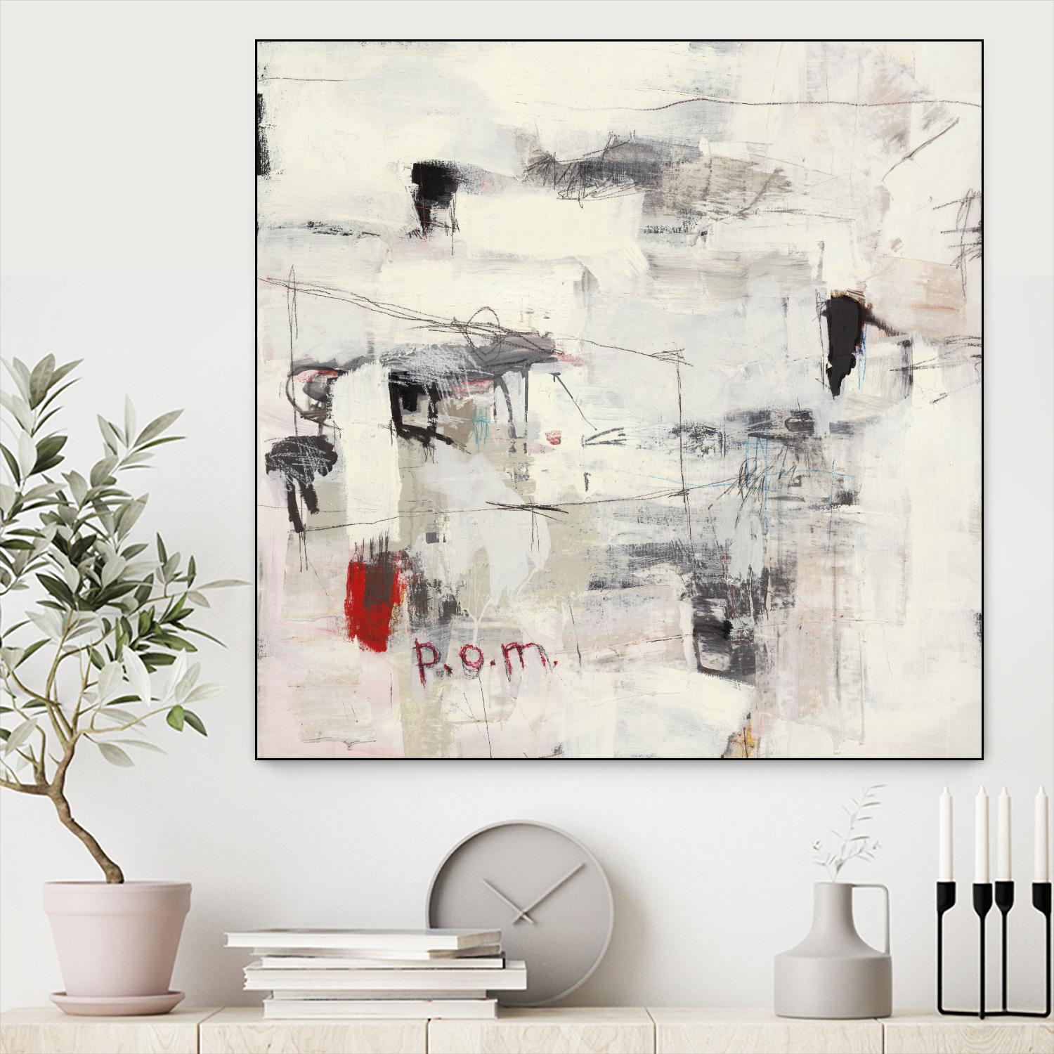 Piece Of Mind by Brent Foreman on GIANT ART - whites & creams abstract