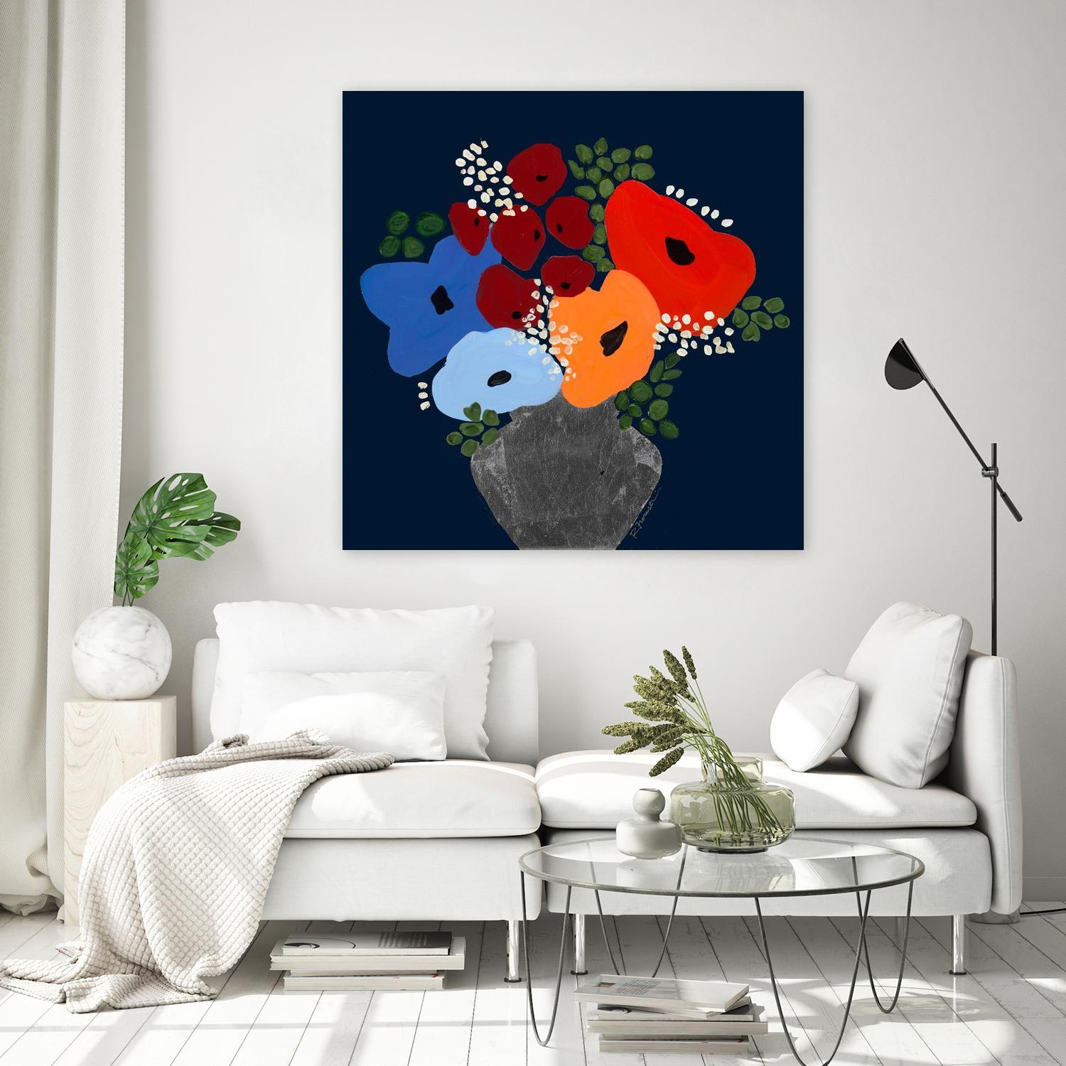 My Day V2 by Ruth Fromstein on GIANT ART - oranges flowers blooms