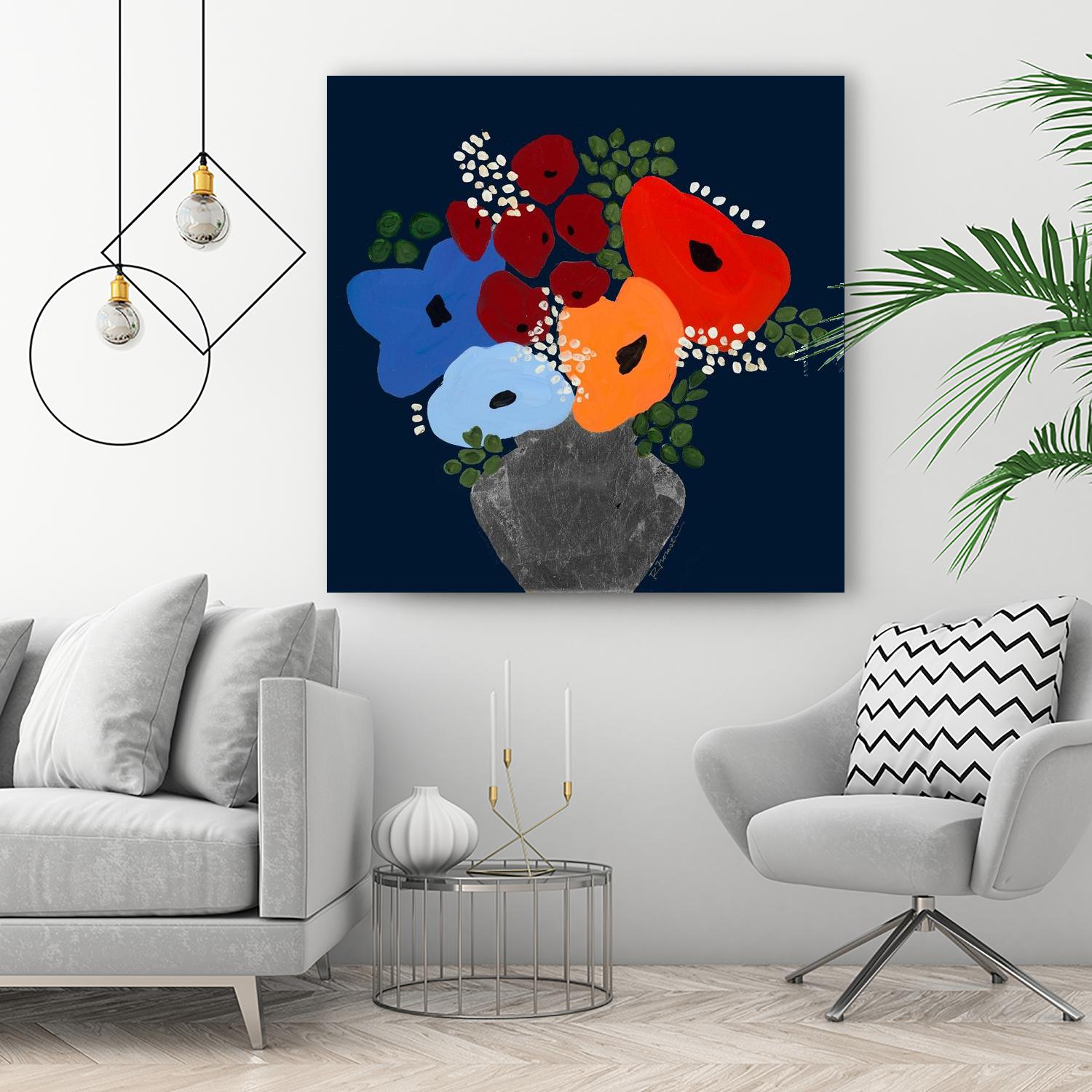 My Day V2 by Ruth Fromstein on GIANT ART - oranges flowers blooms