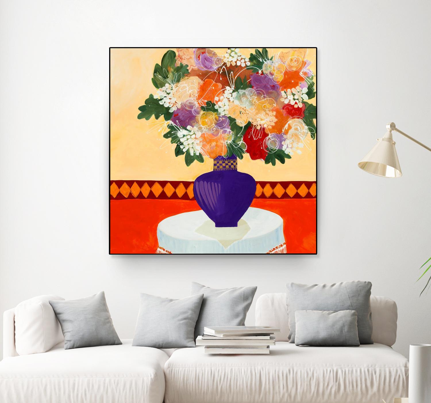 Taking In The Joy by Ruth Fromstein on GIANT ART - oranges floral bouquet