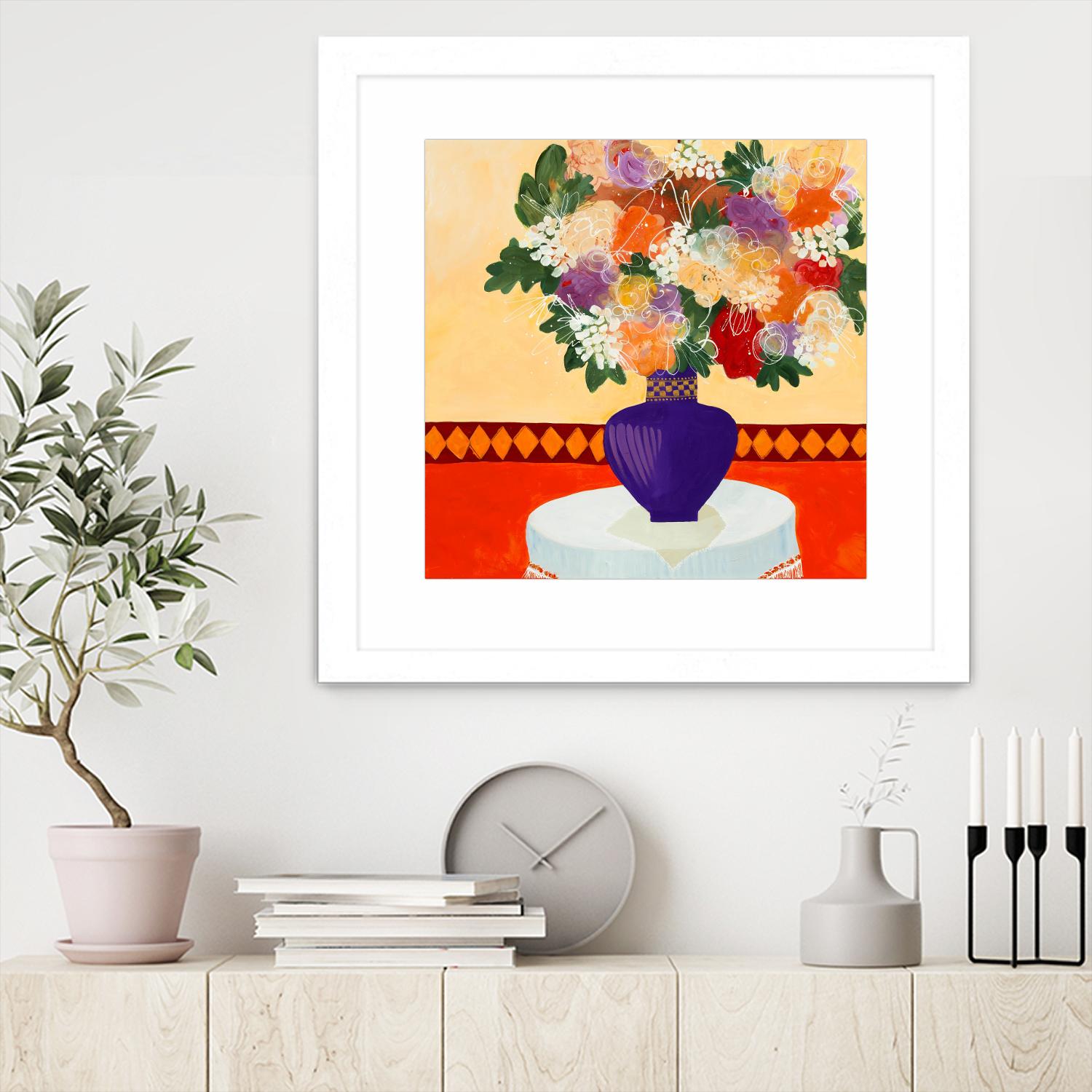 Taking In The Joy by Ruth Fromstein on GIANT ART - oranges floral bouquet