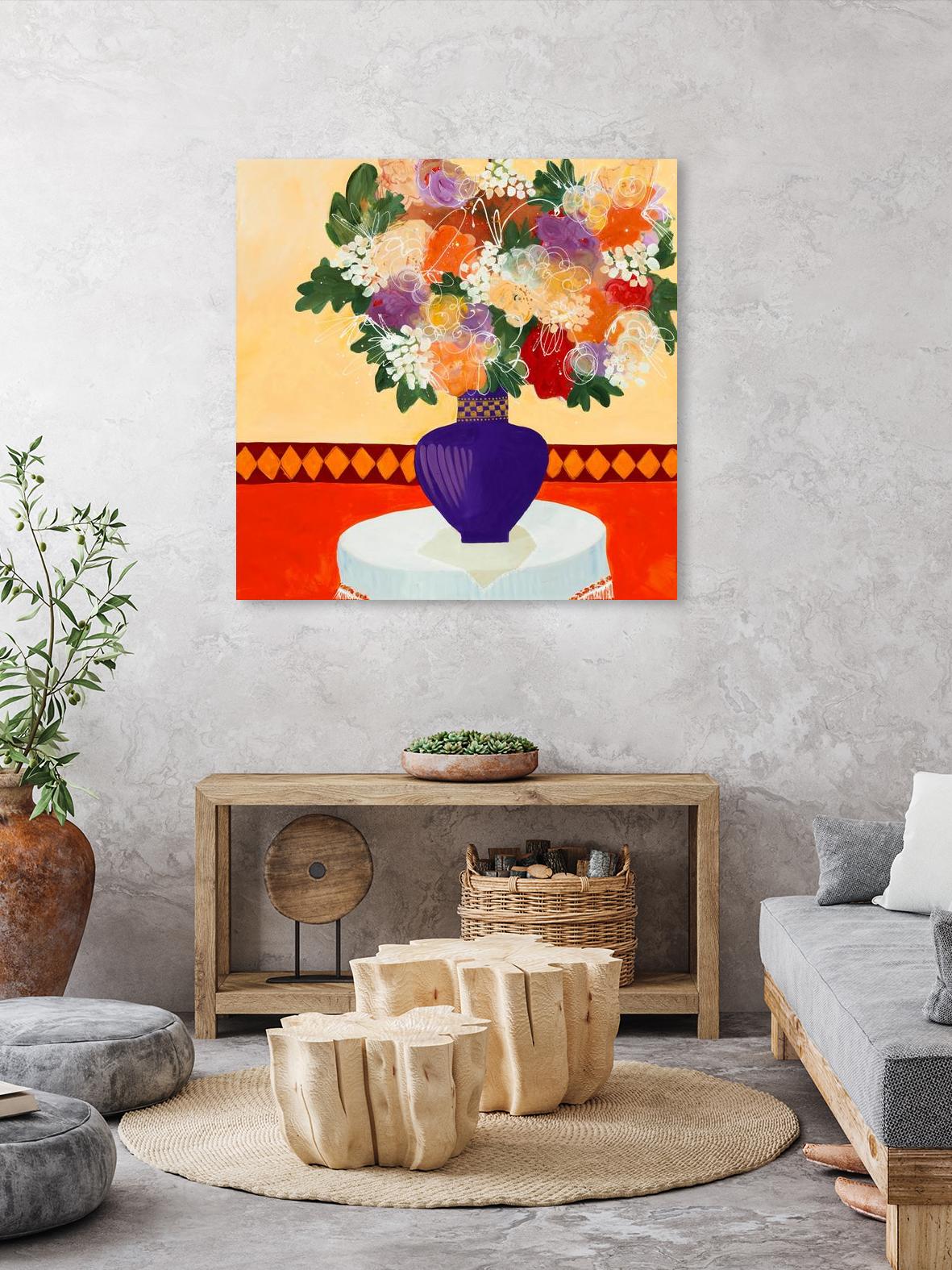 Taking In The Joy by Ruth Fromstein on GIANT ART - oranges floral bouquet