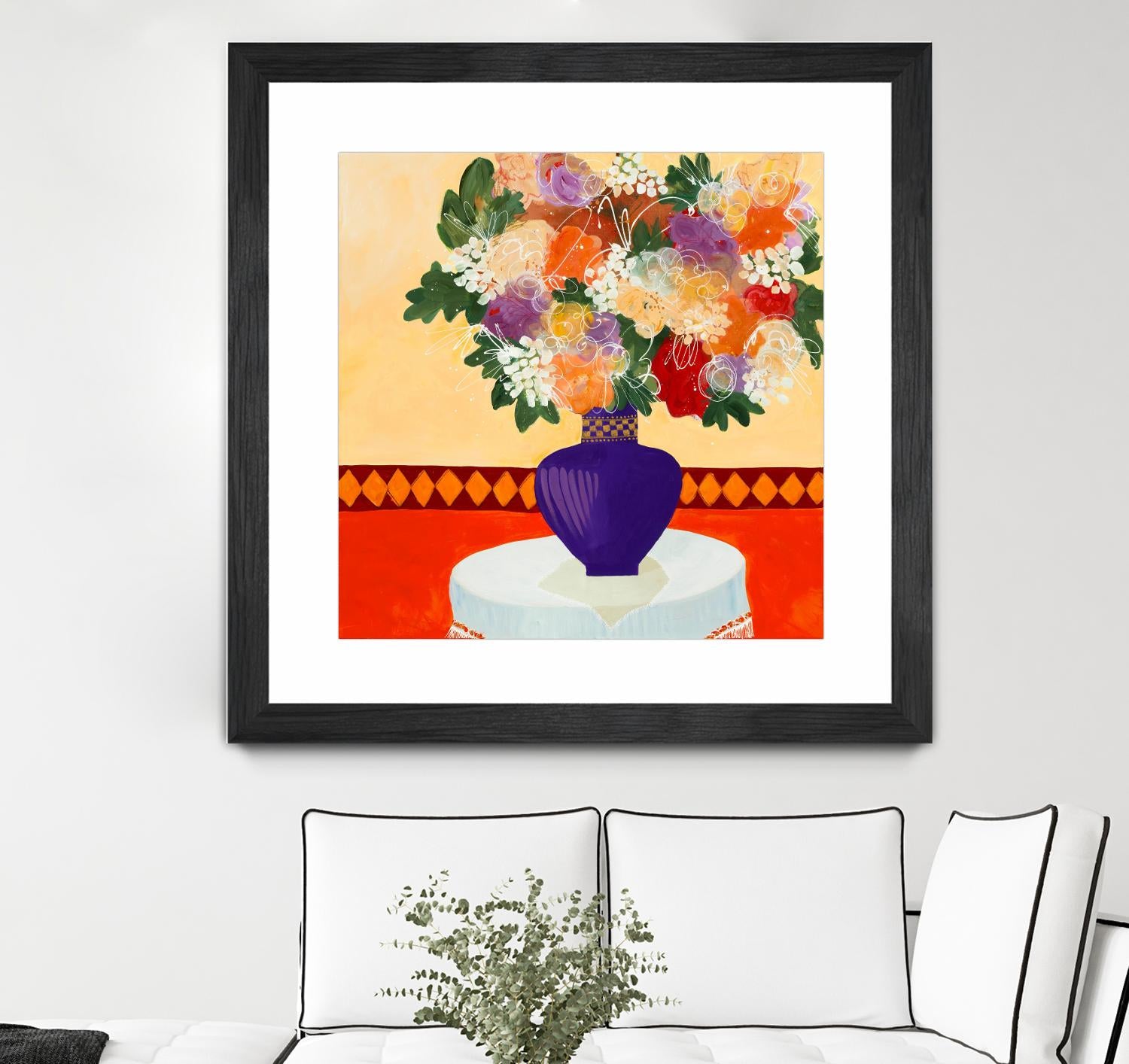 Taking In The Joy by Ruth Fromstein on GIANT ART - oranges floral bouquet
