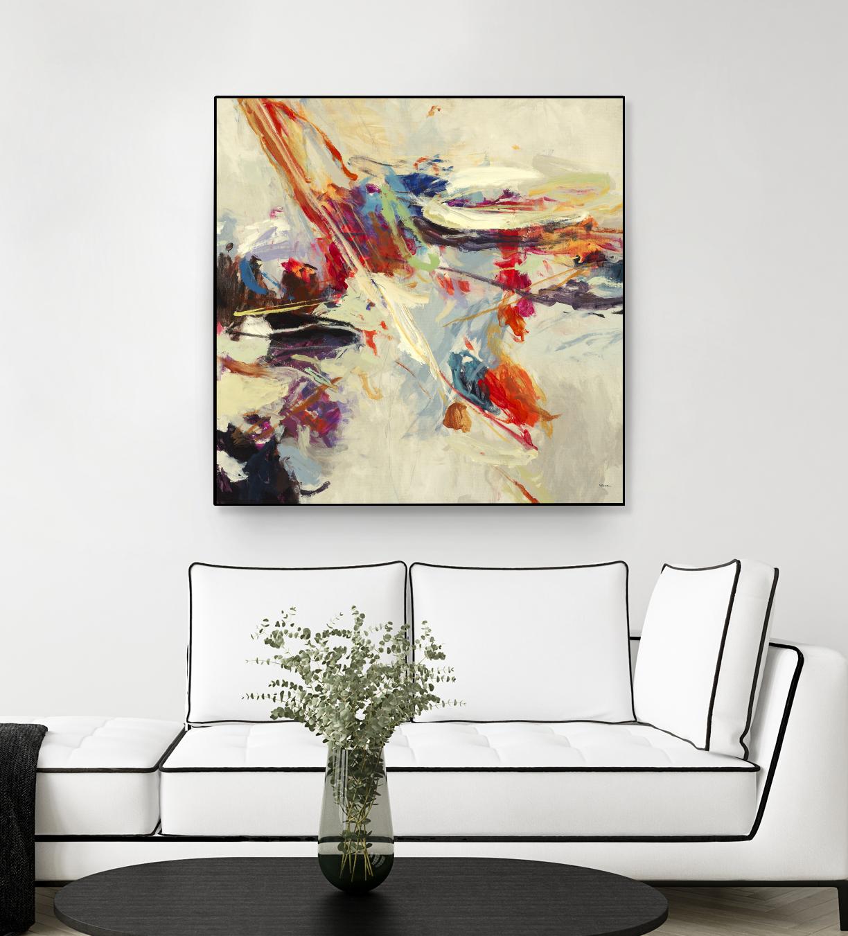 Positive Energy I by Randy Hibberd on GIANT ART - beige abstract