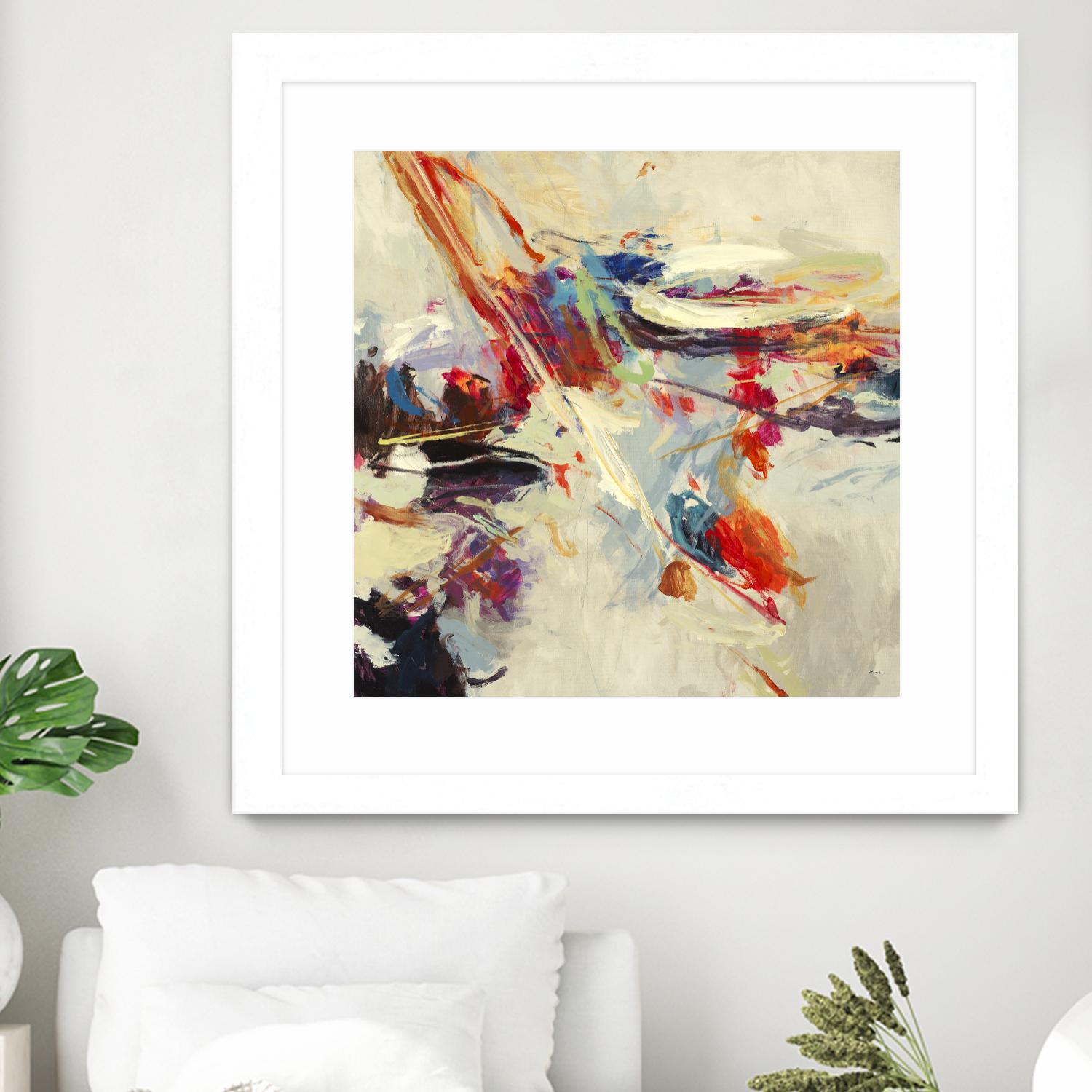 Positive Energy I by Randy Hibberd on GIANT ART - beige abstract