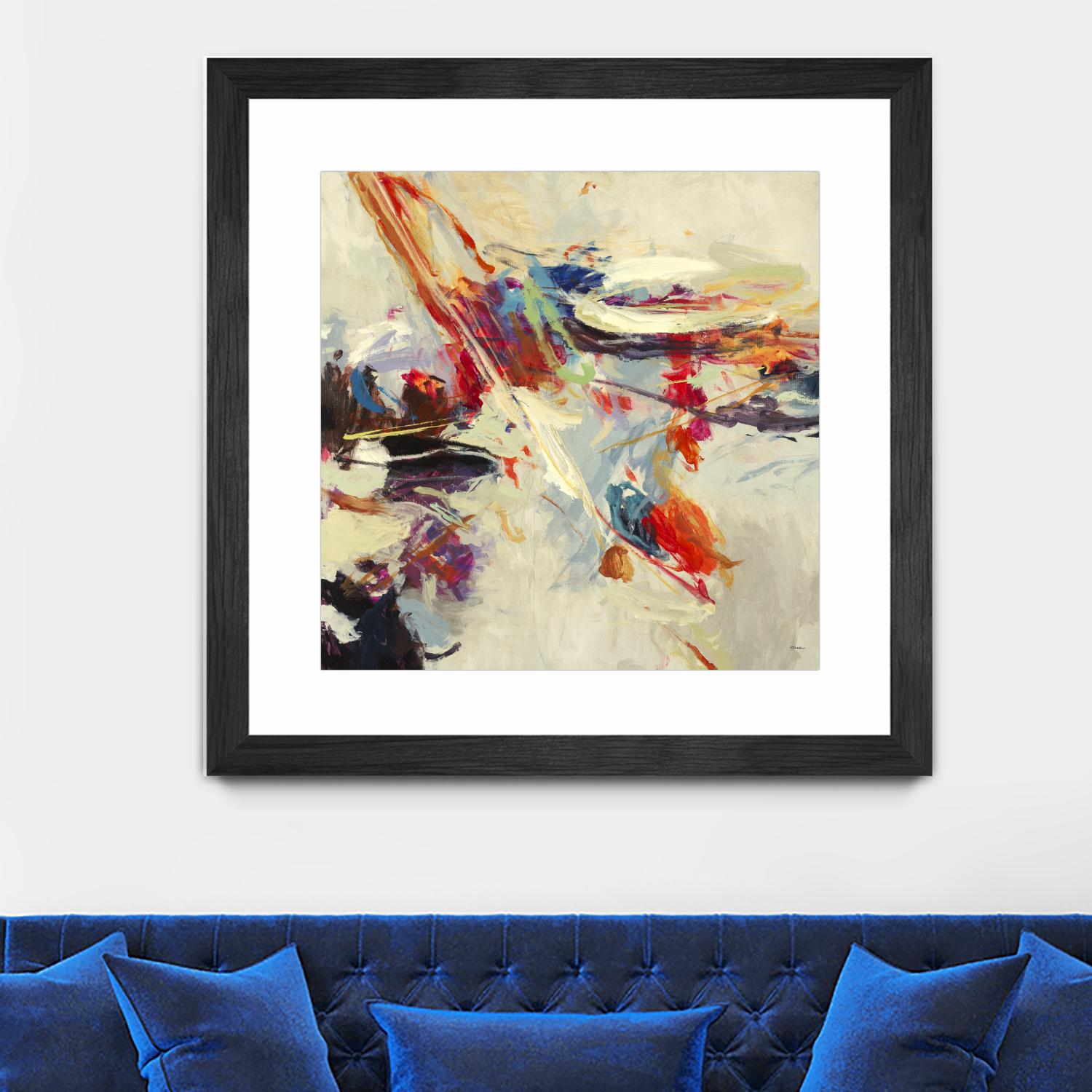 Positive Energy I by Randy Hibberd on GIANT ART - beige abstract