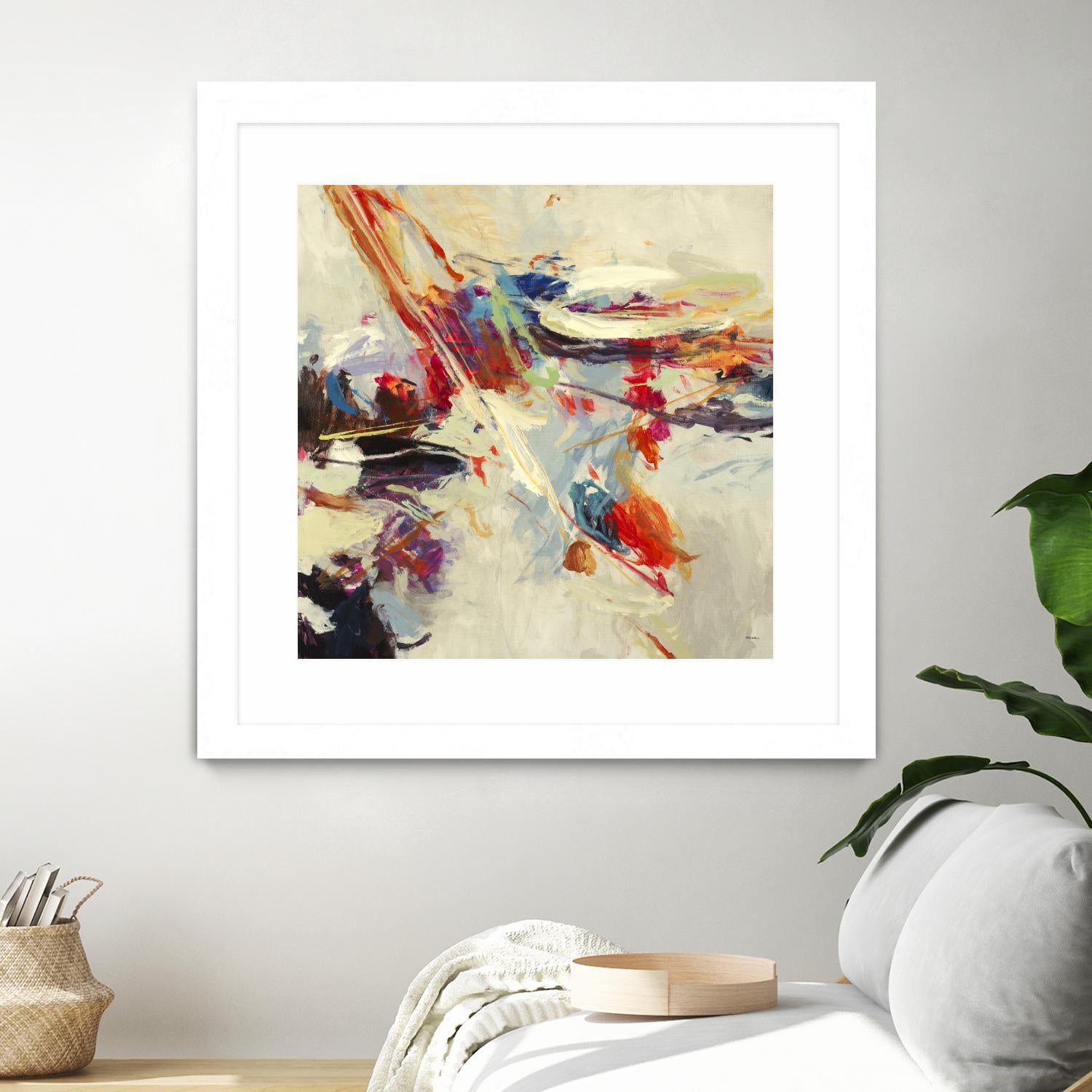 Positive Energy I by Randy Hibberd on GIANT ART - beige abstract